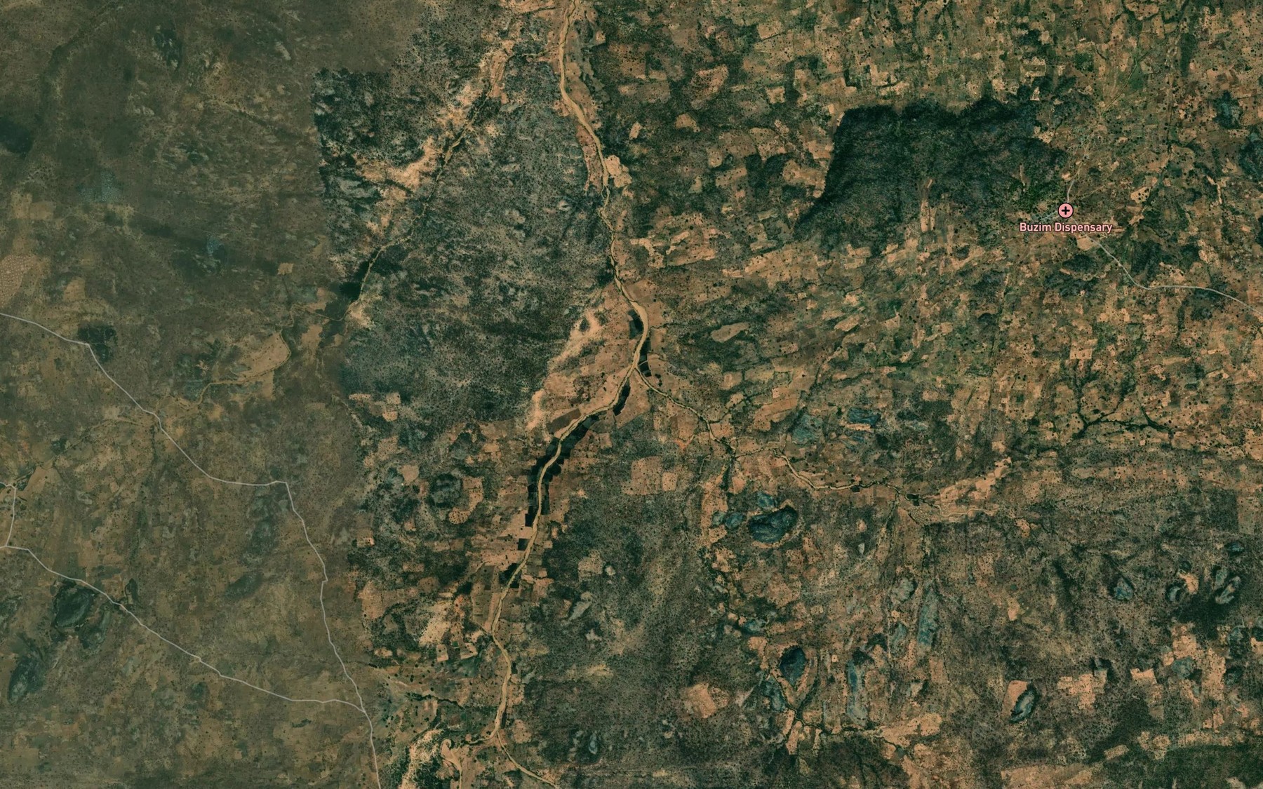 Satellite map of the Buzum