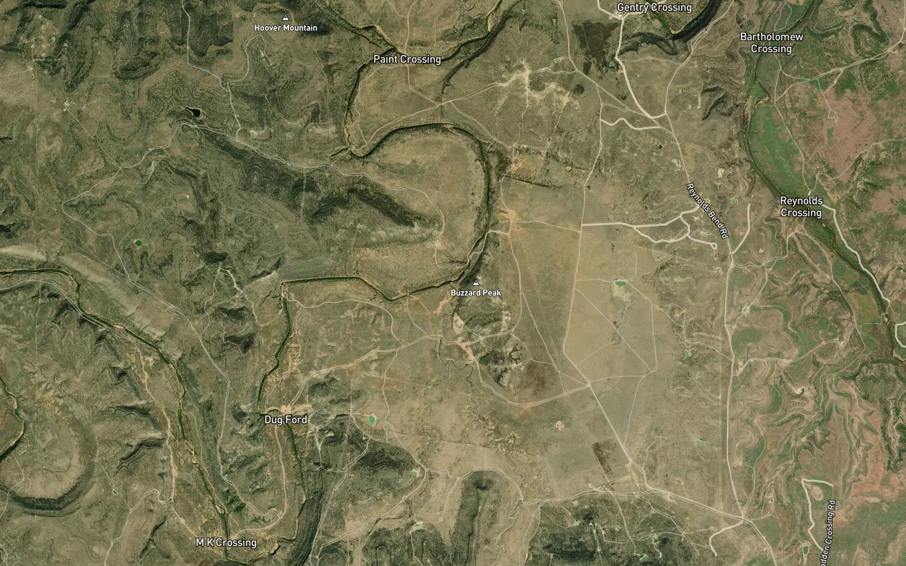 Satellite map of the Walnut Creek