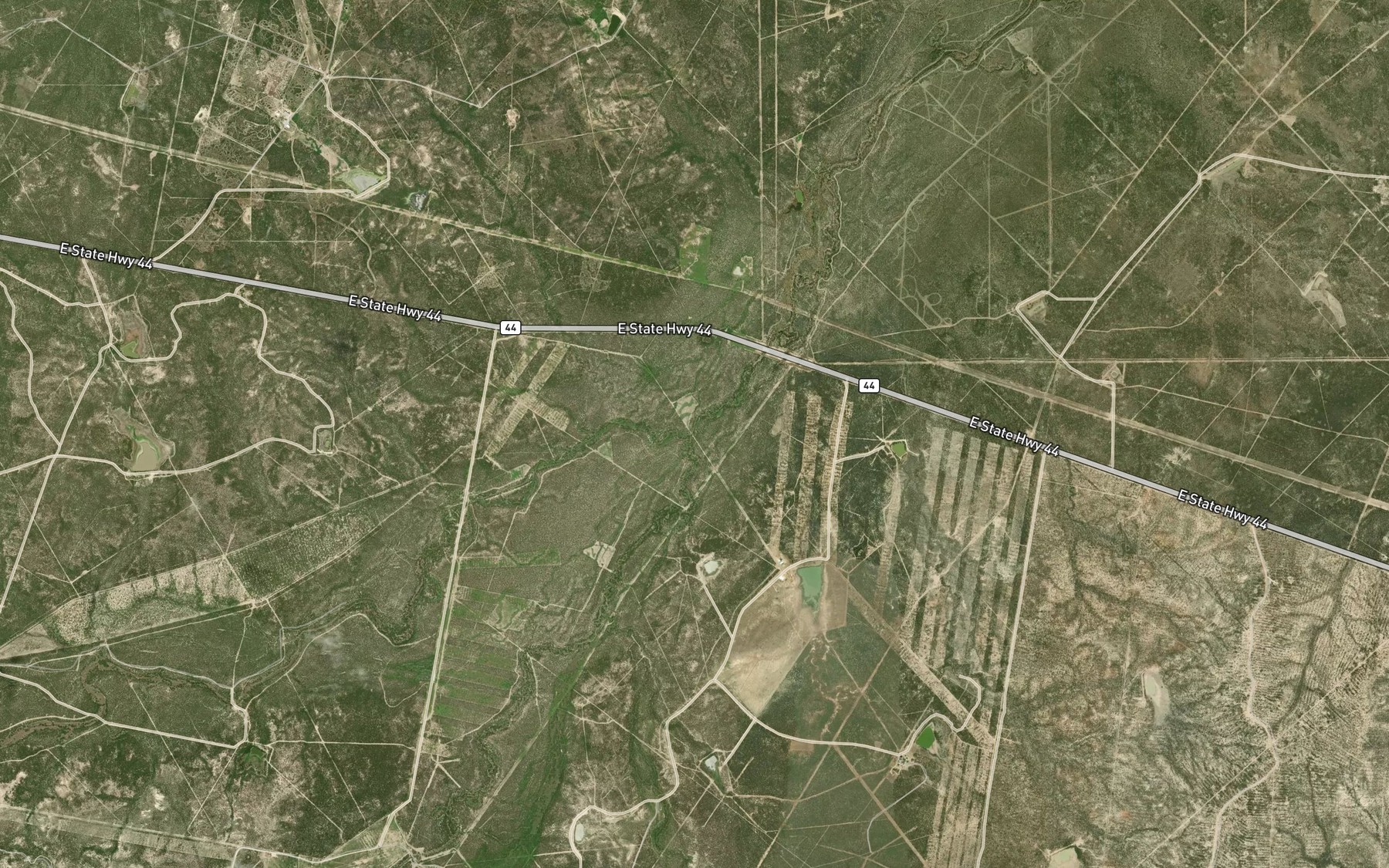 Satellite map of the Becerra Creek