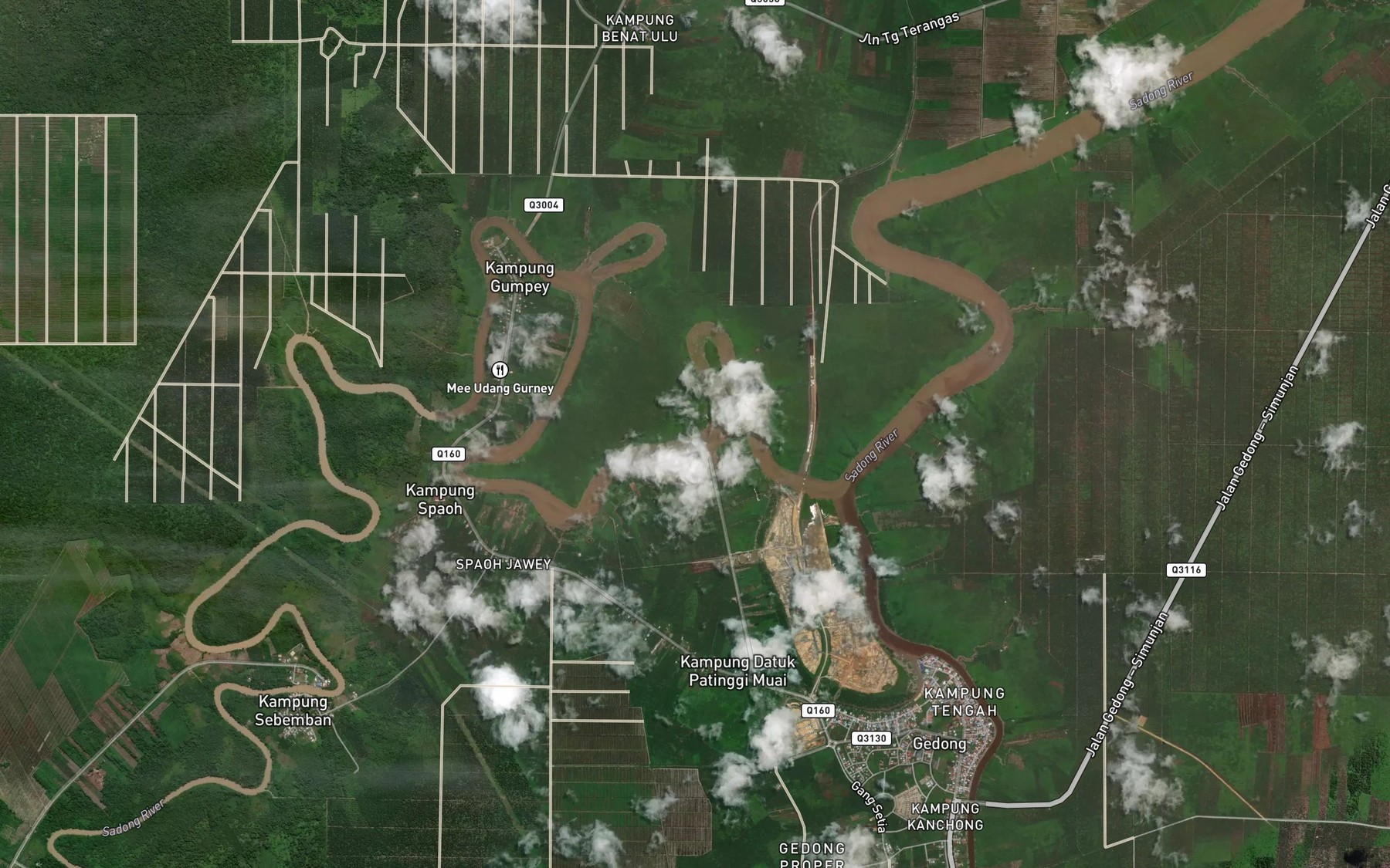 Satellite map of the Sungai Pauh