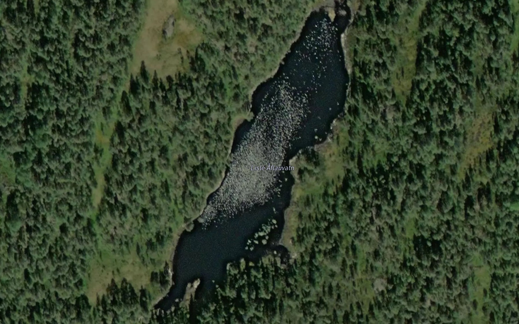 Satellite map of the Lisle Aflauvatn