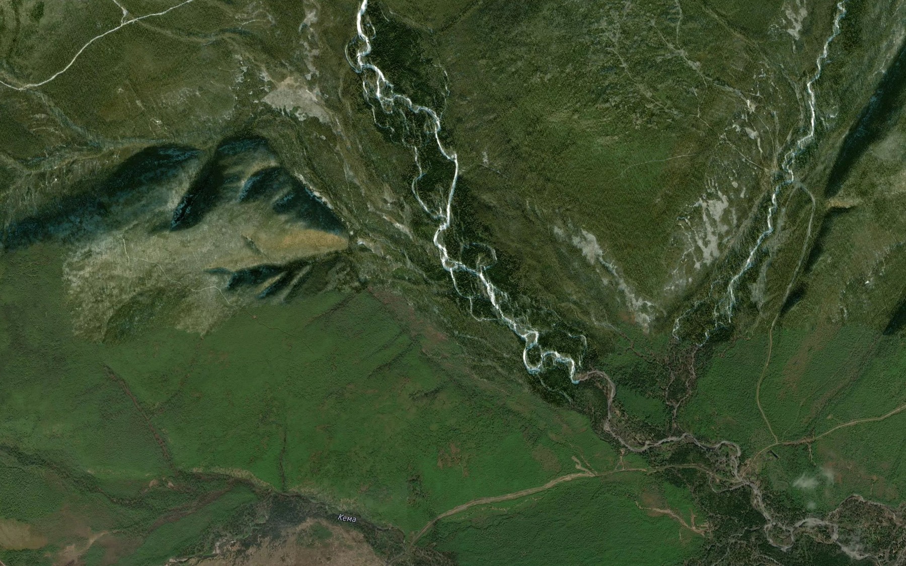 Satellite map of the Bystryy Klyuch