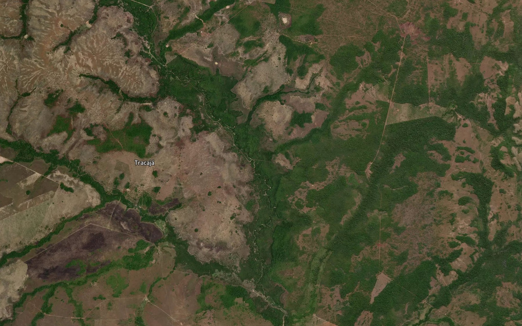 Satellite map of the Corrego Cariri