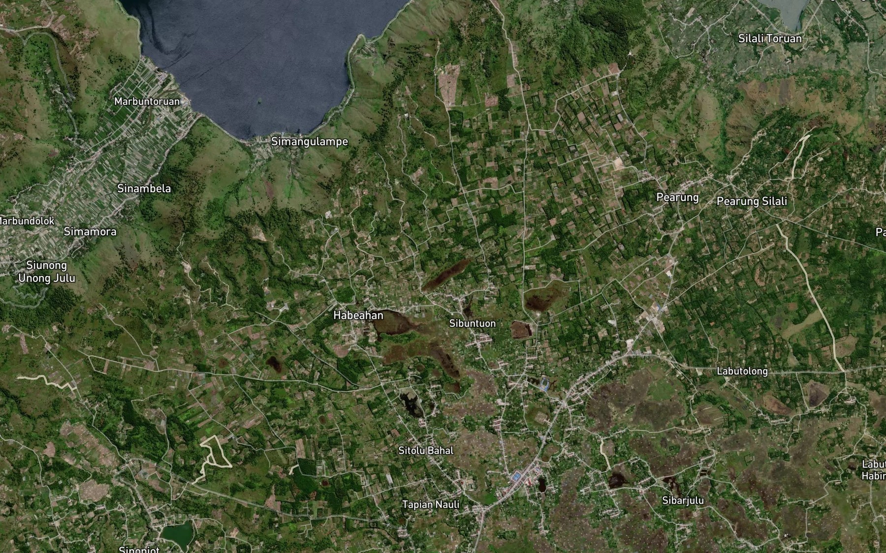 Satellite map of the Pea Natas