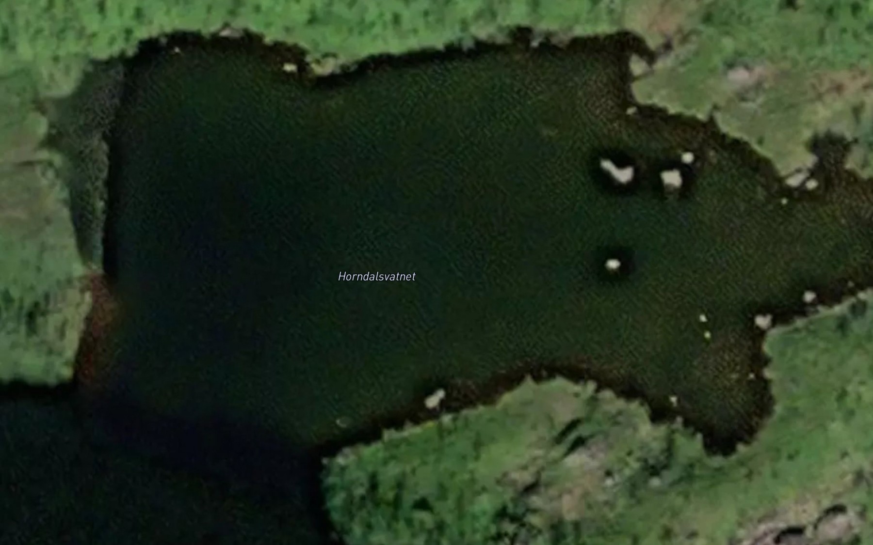 Satellite map of the Horndalsvatnet