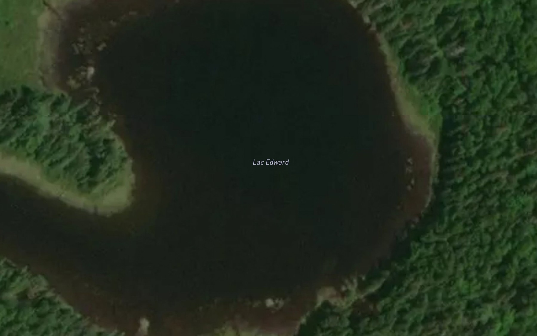 Satellite map of the Lac Edward