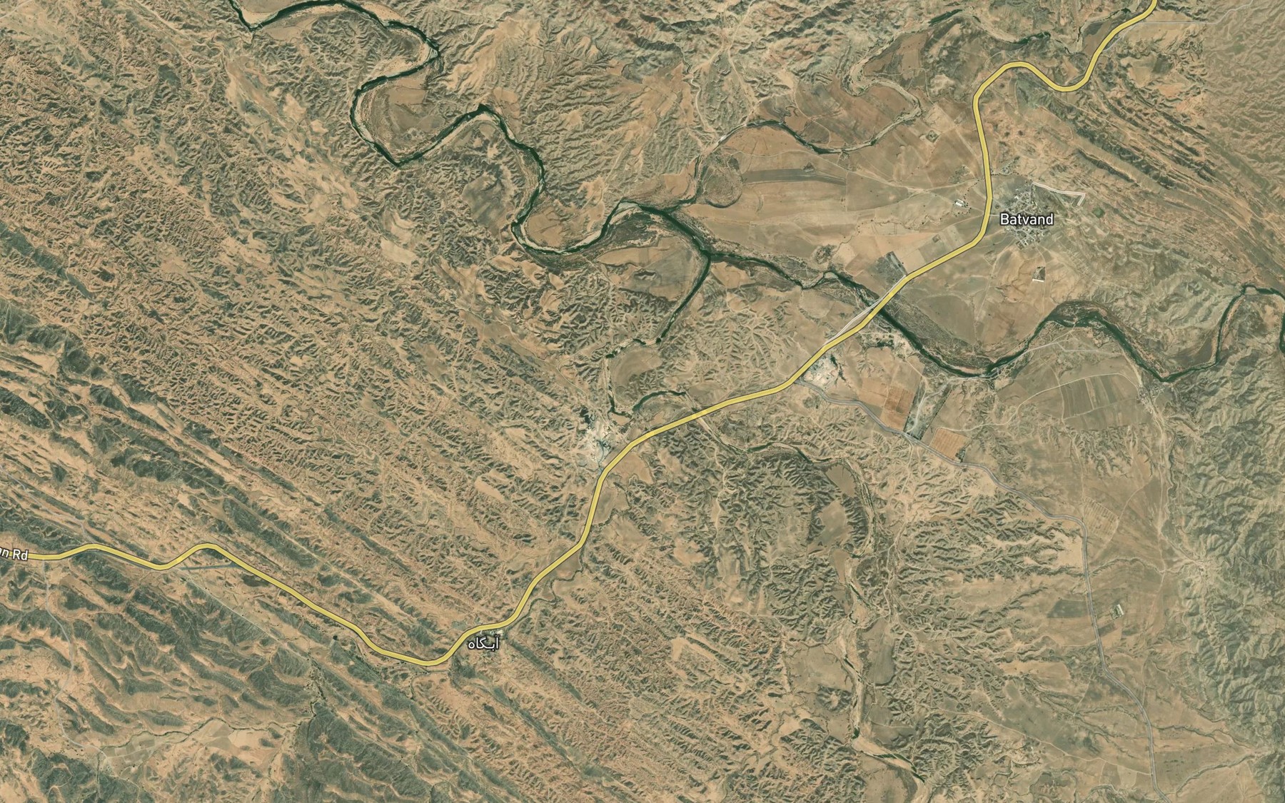 Satellite map of the Rudkhaneh-ye Shur-e Bohlul