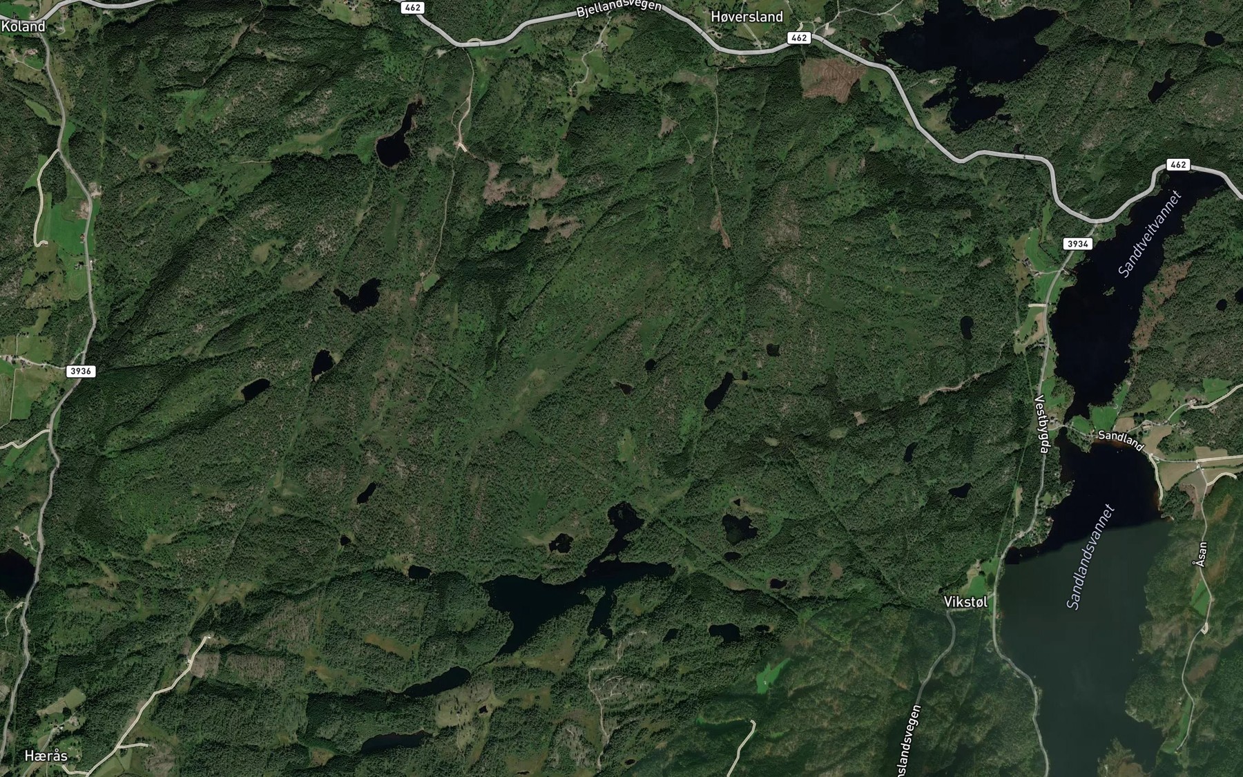 Satellite map of the Alstjonn