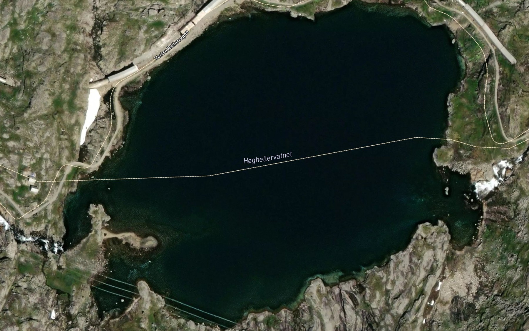 Satellite map of the Hoghellervatnet
