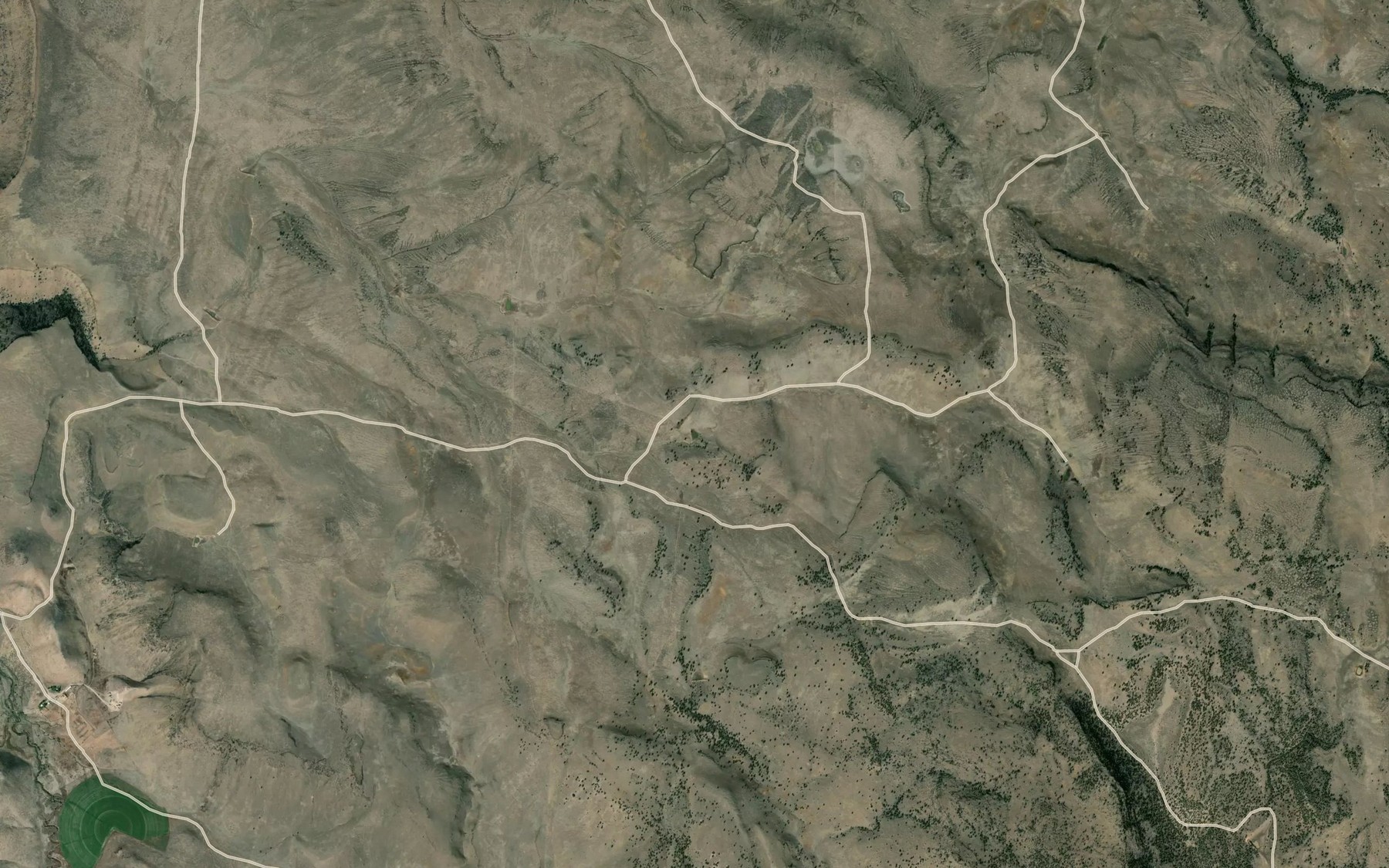 Satellite map of the Jewell Reservoir