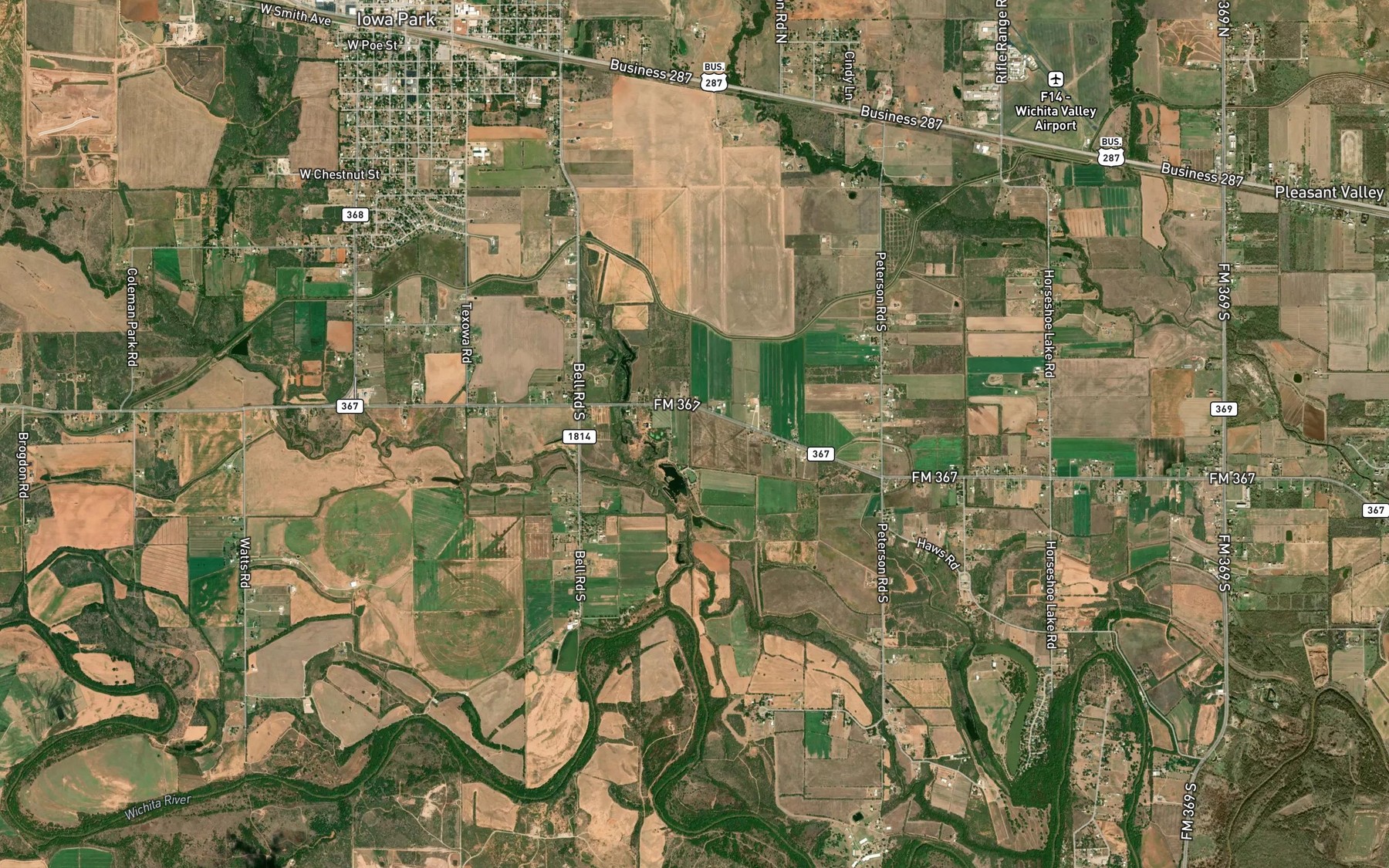 Satellite map of the P M Lateral