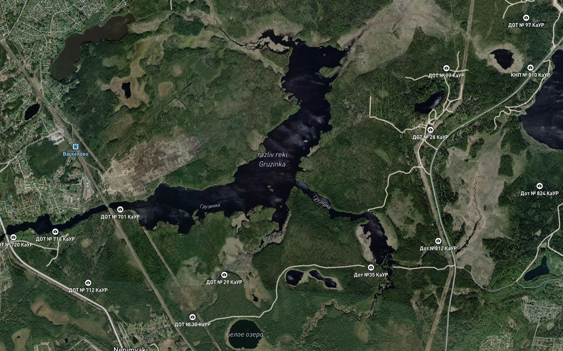 Satellite map of the Ozero Yushkelovskoye