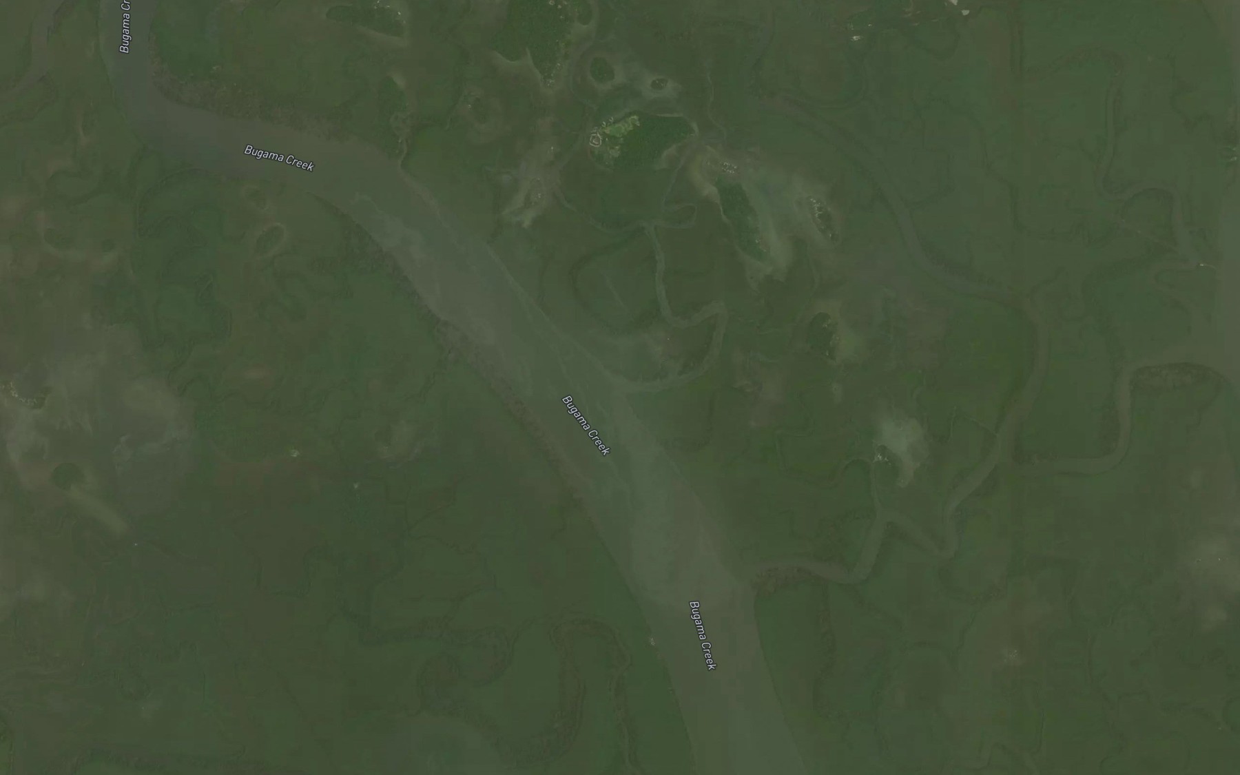 Satellite map of the Ekwe Creek