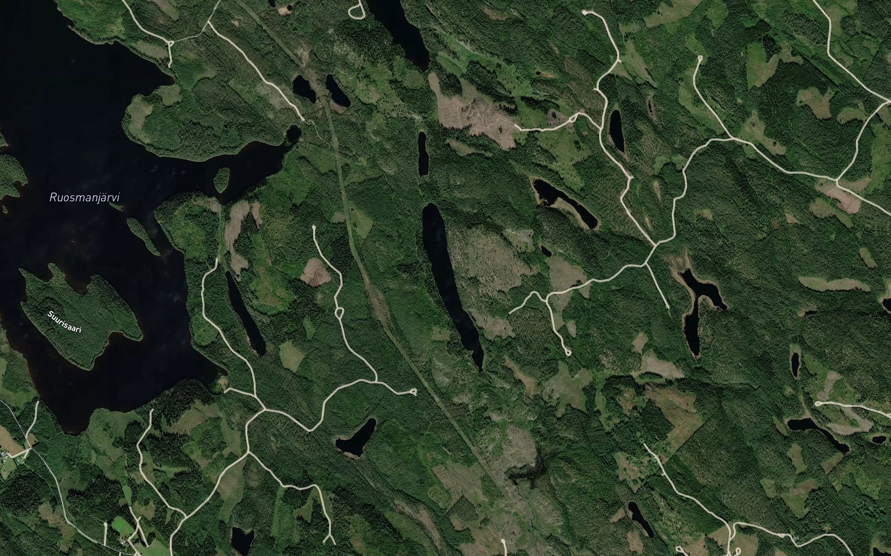 Satellite map of the Ylimmainen Louhilampi