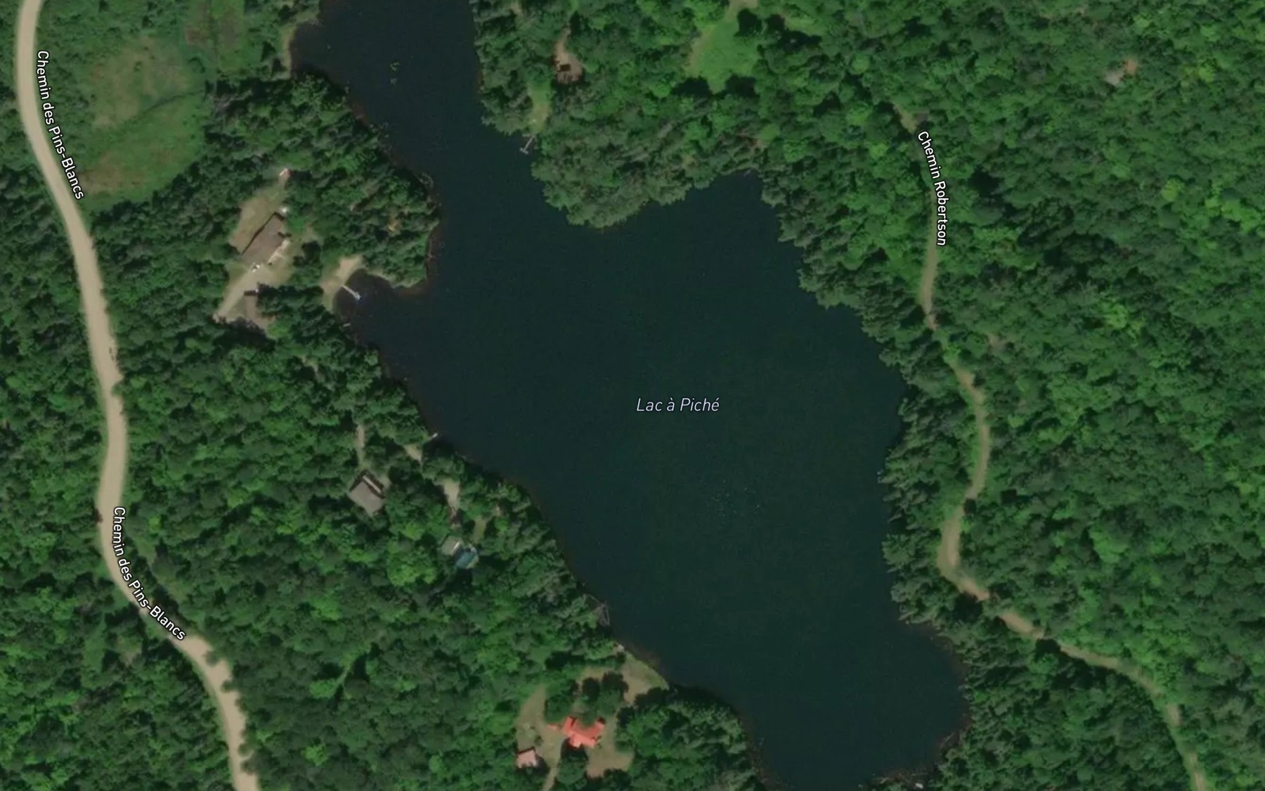 Satellite map of the Lac a Piche