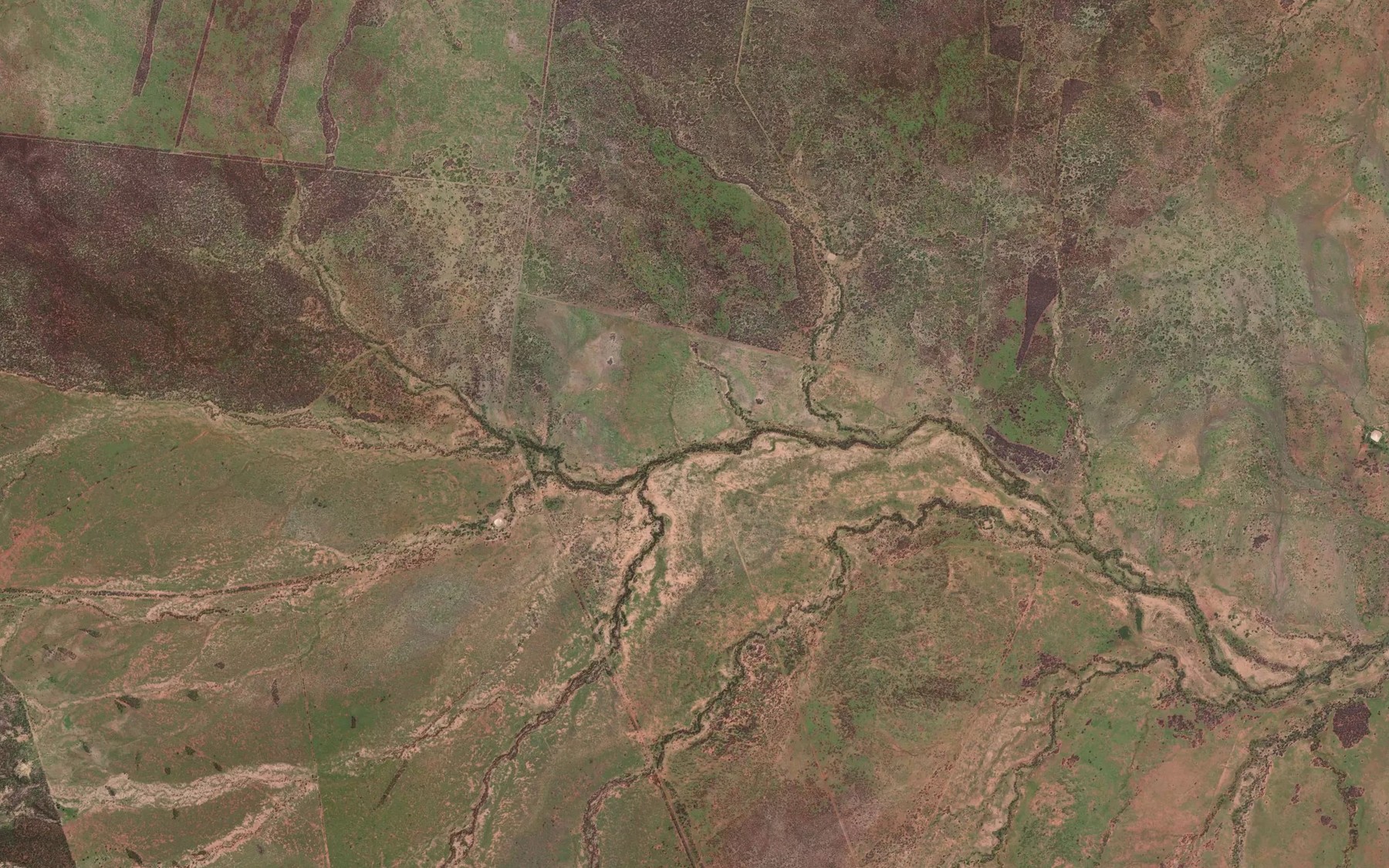 Satellite map of the Espie Creek