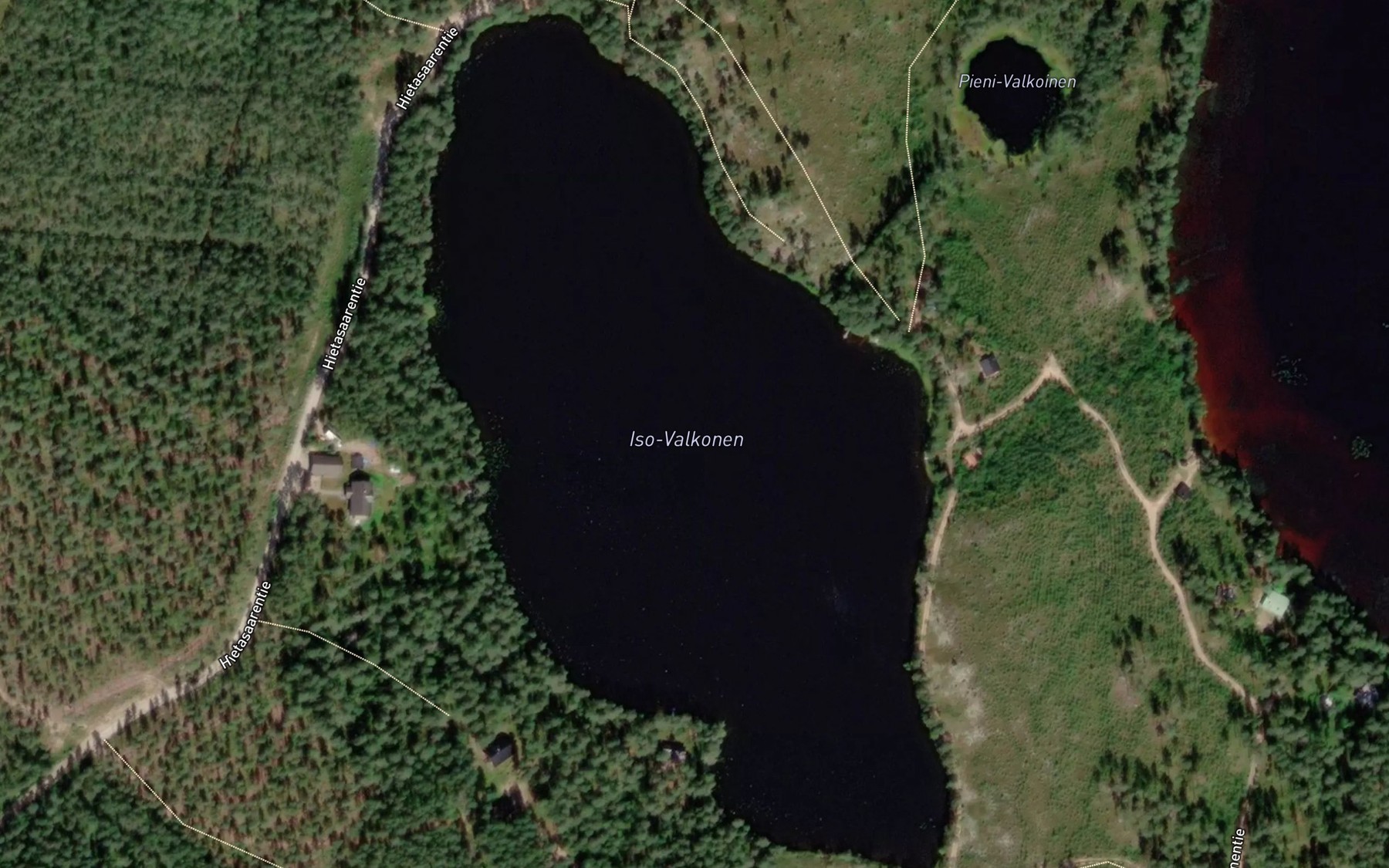 Satellite map of the Iso-Valkoinen