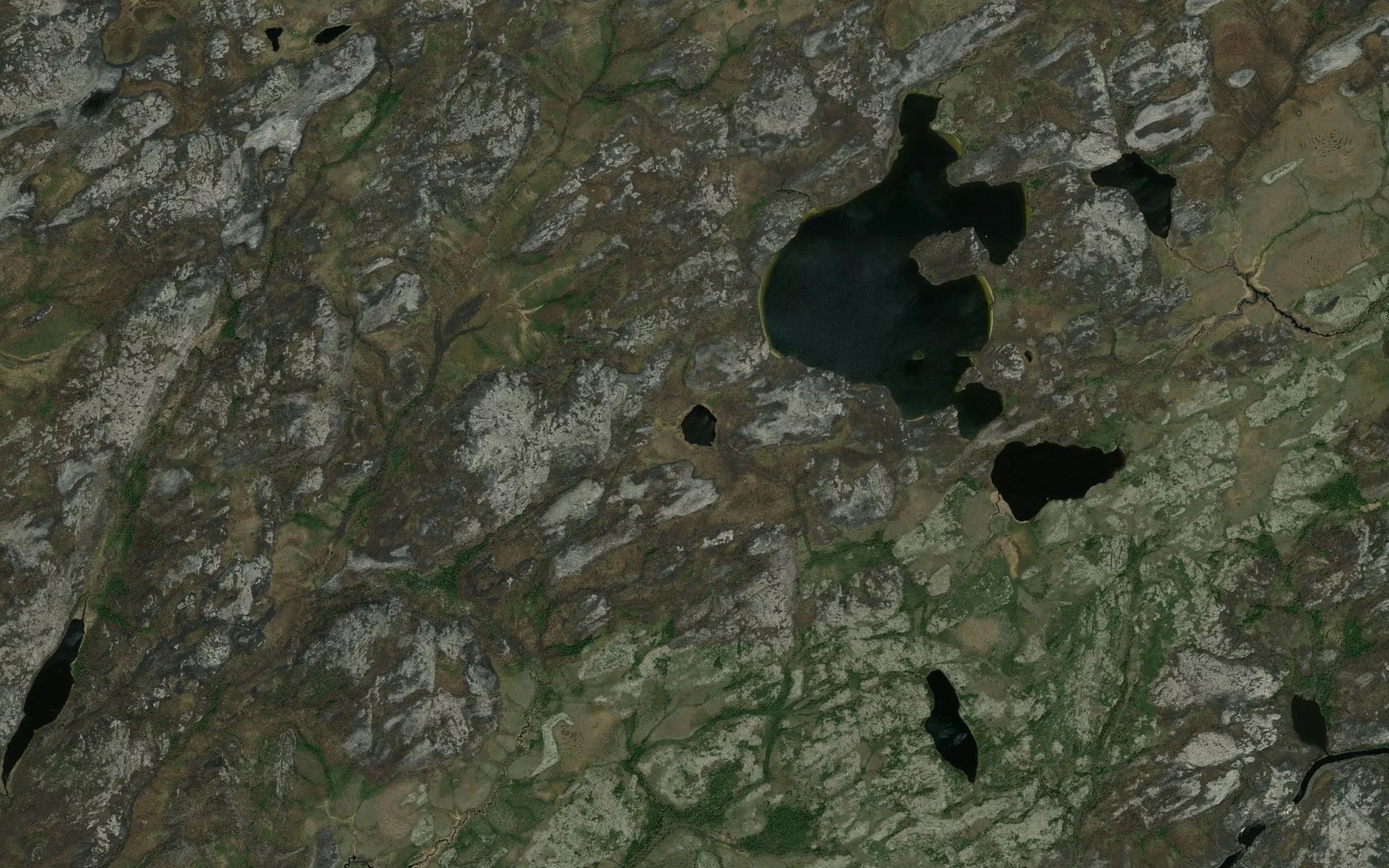 Satellite map of the Lac Mwakus