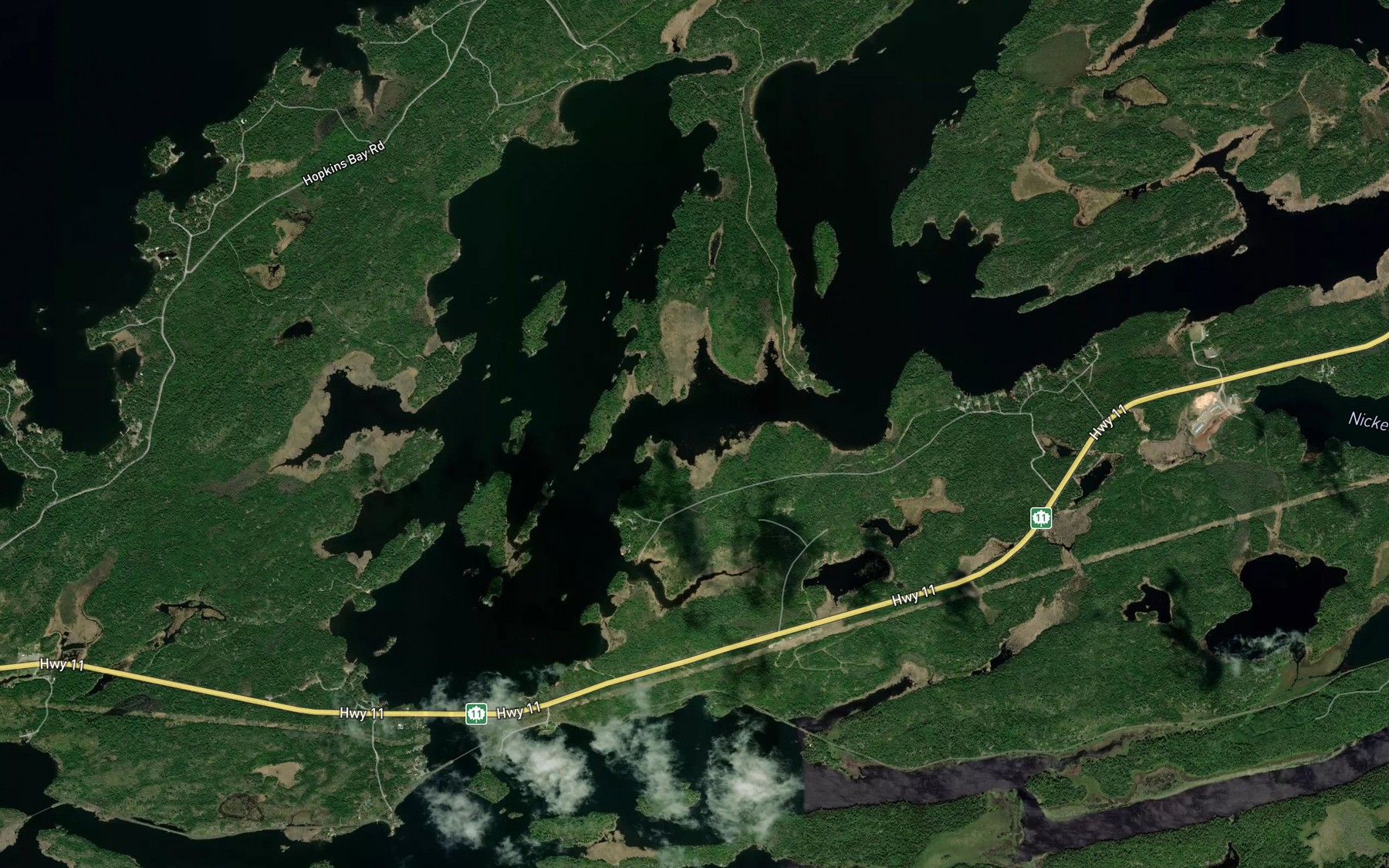 Satellite map of the Lac a la Pluie