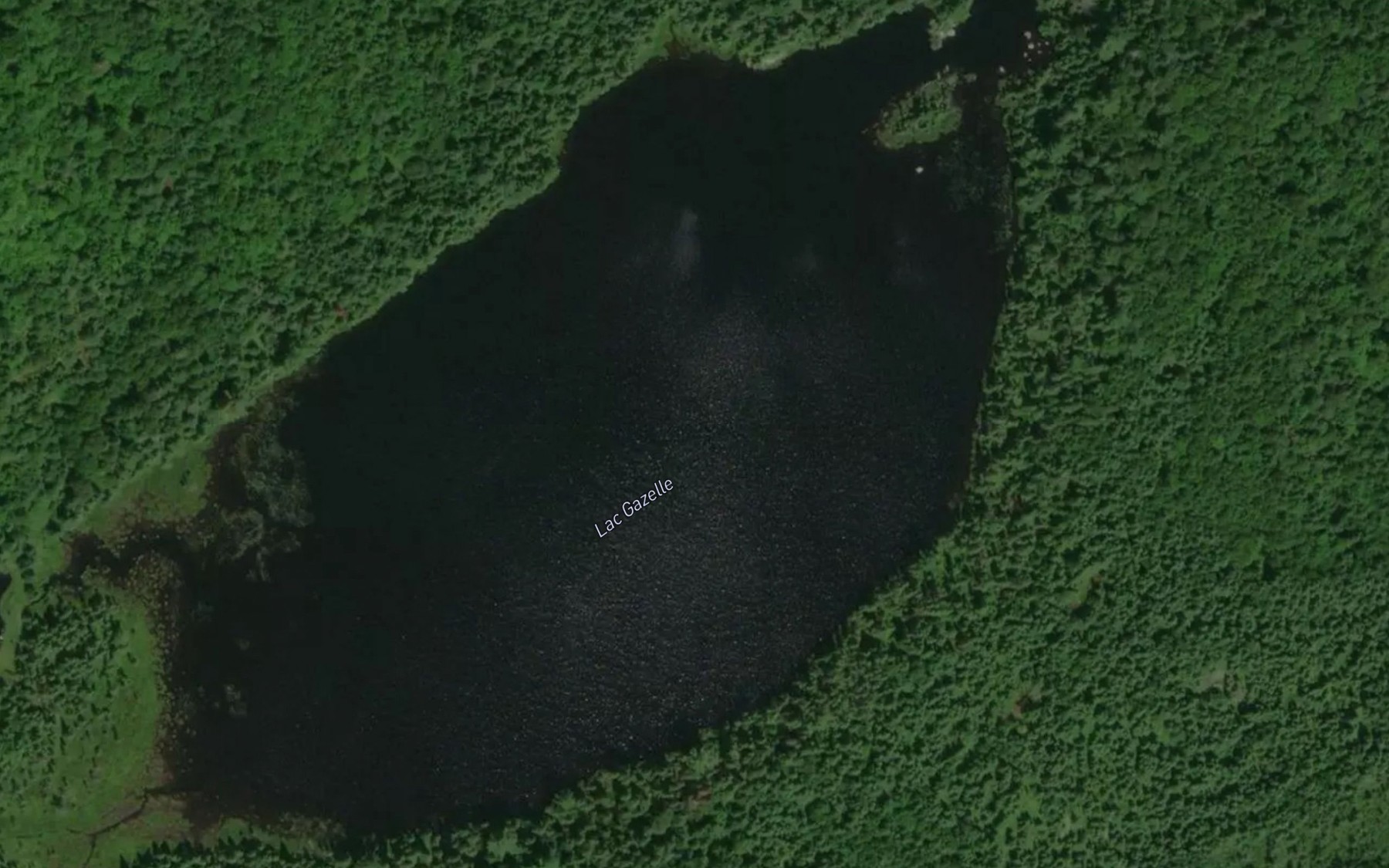 Satellite map of the Lac Gazelle