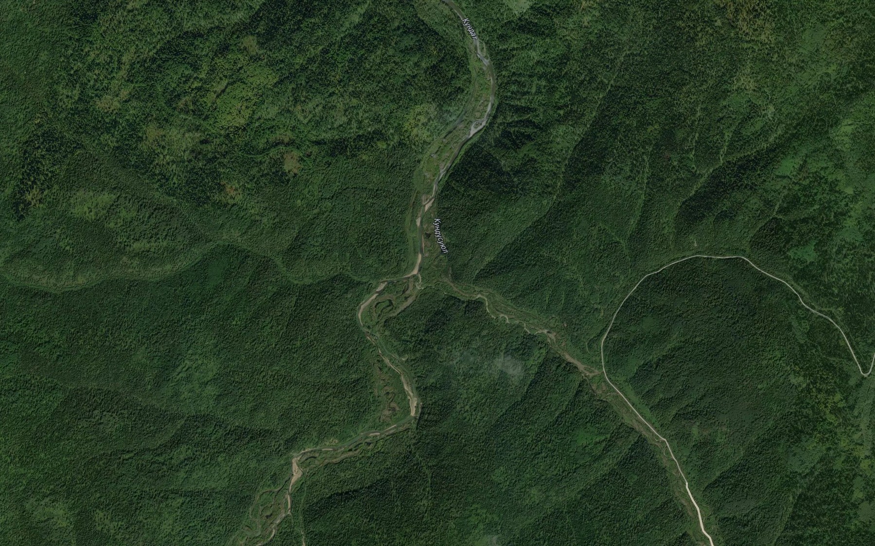 Satellite map of the Kundusuyul
