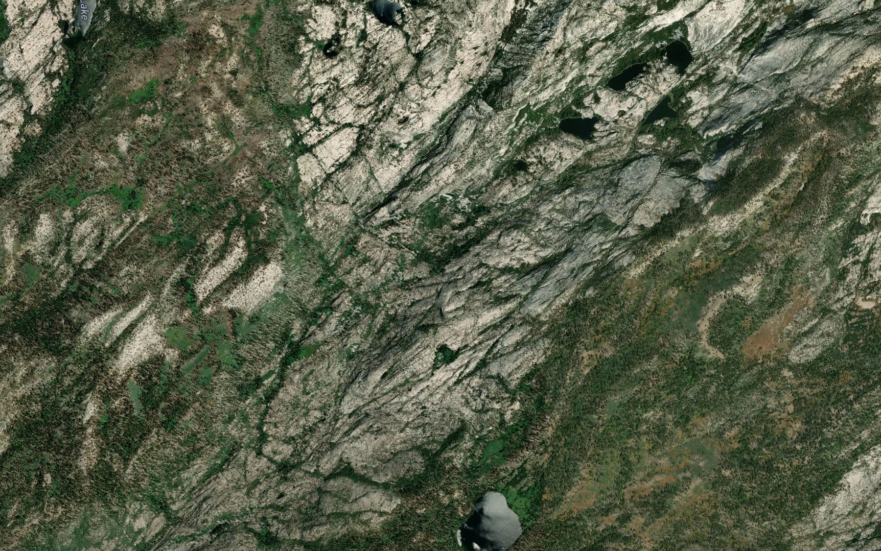 Satellite map of the Kendrick Creek
