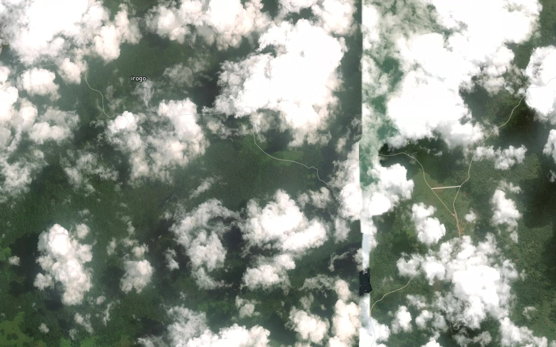 Satellite map of the Mingandzo