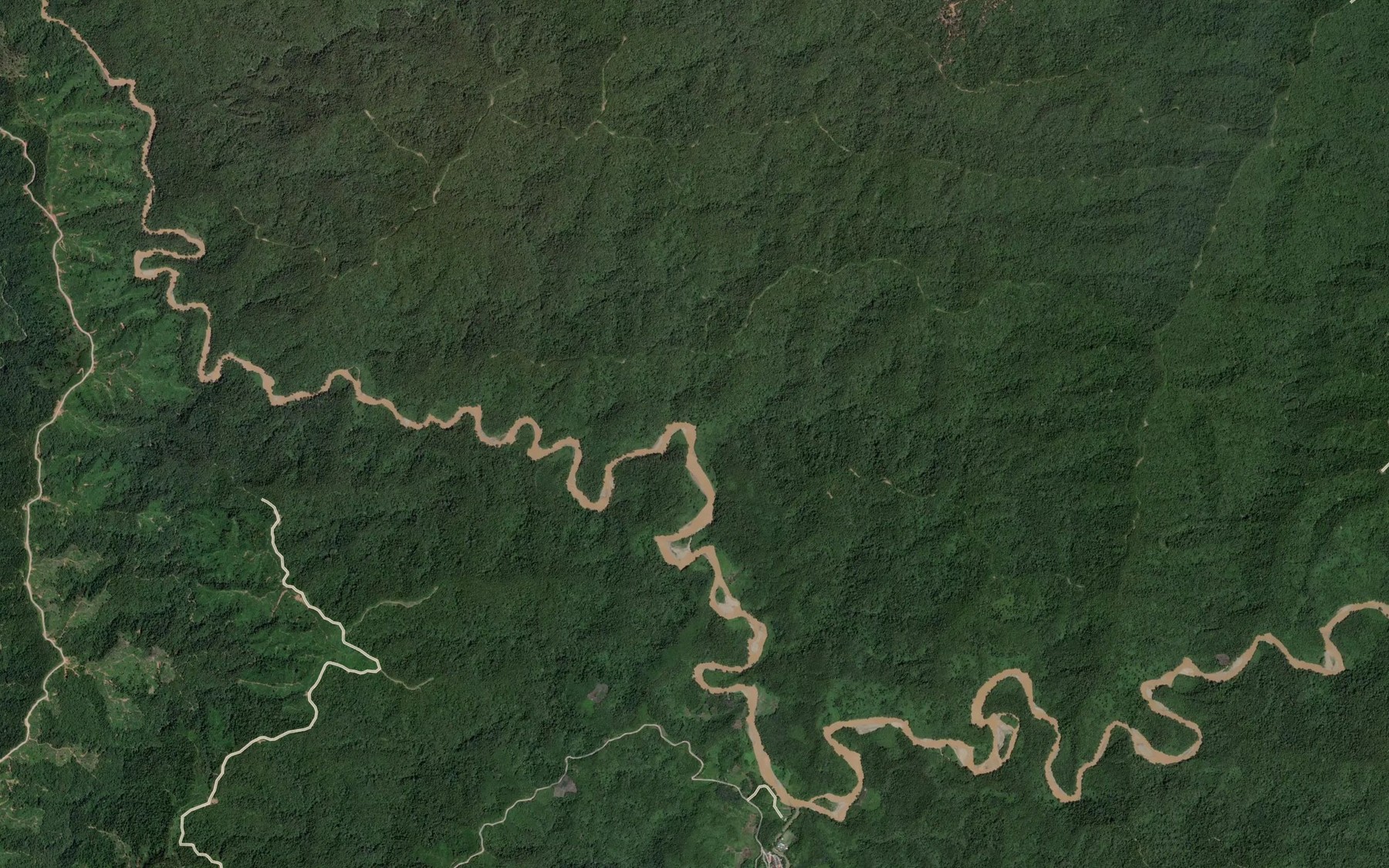 Satellite map of the Sungai Serbuloh