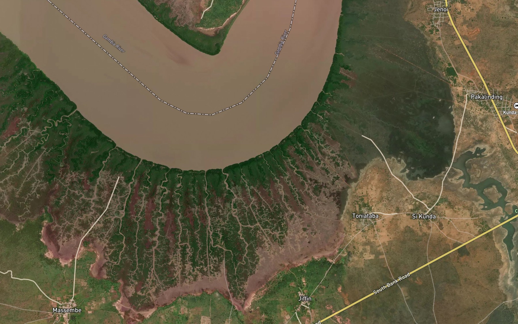 Satellite map of the Toniataba Bolon