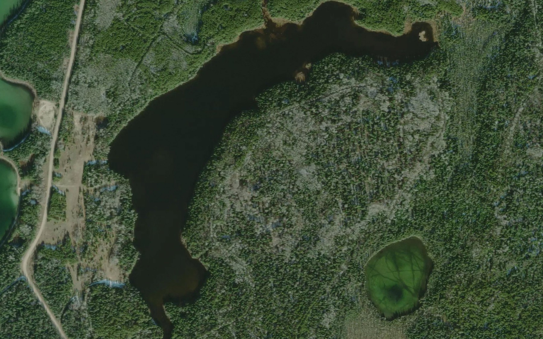 Satellite map of the Banana Lake