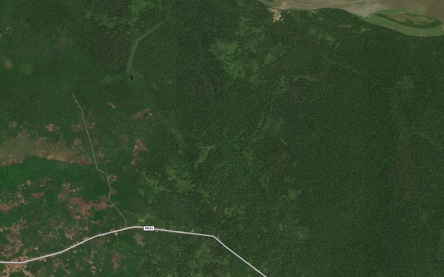 Satellite map of the Rwande