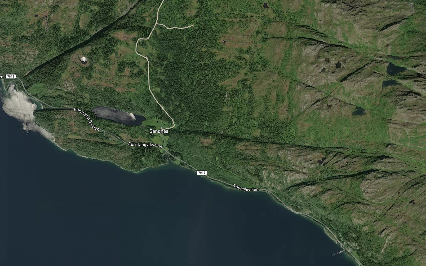 Satellite map of the Sagbekken
