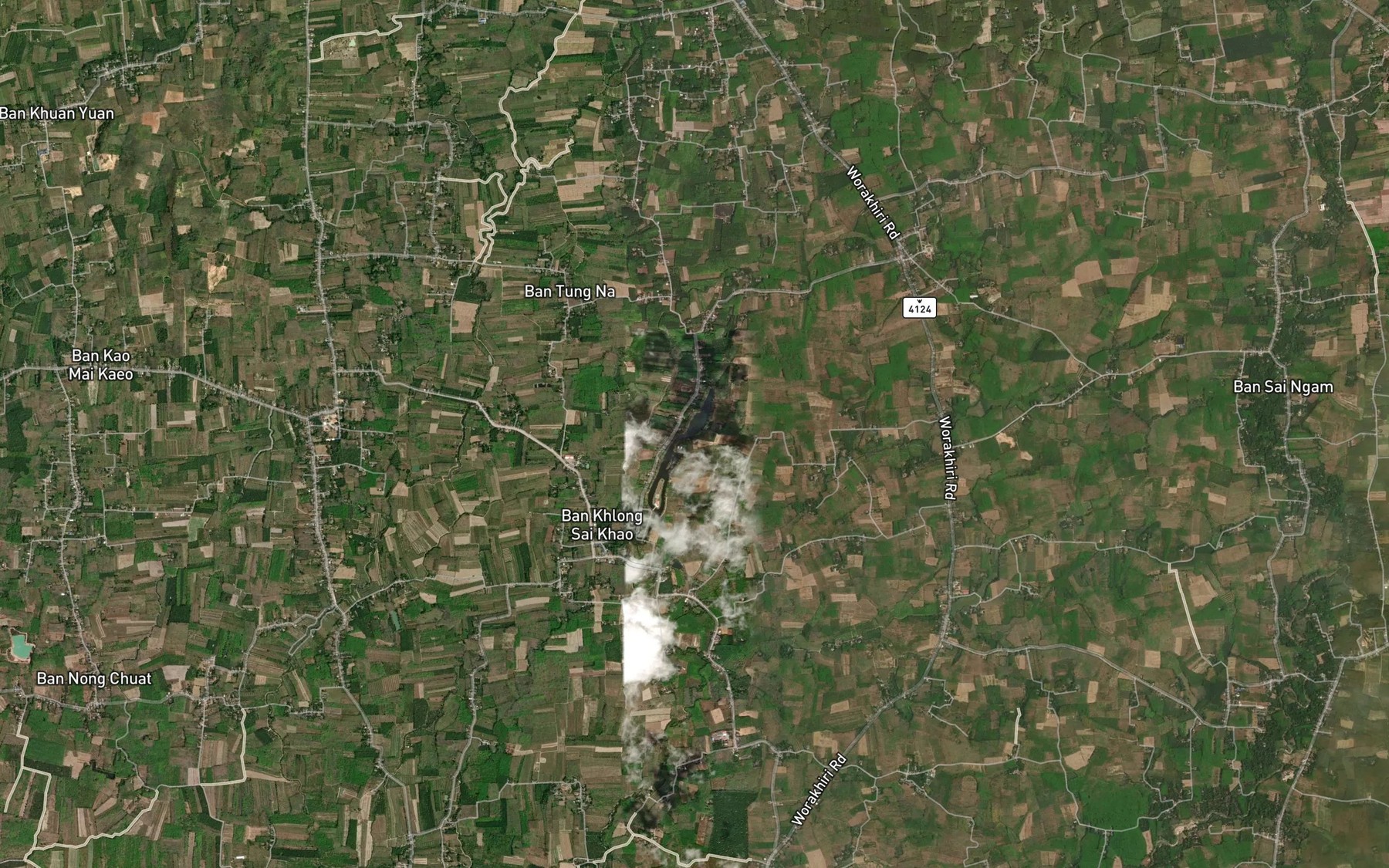 Satellite map of the Nong Prue