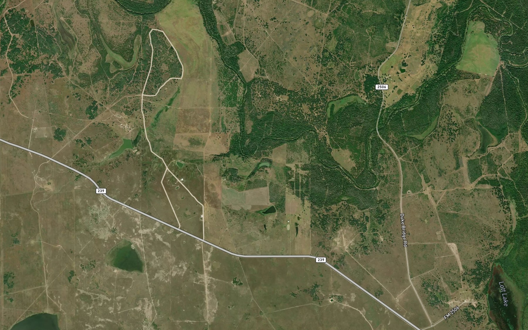 Satellite map of the Hardaman Lake