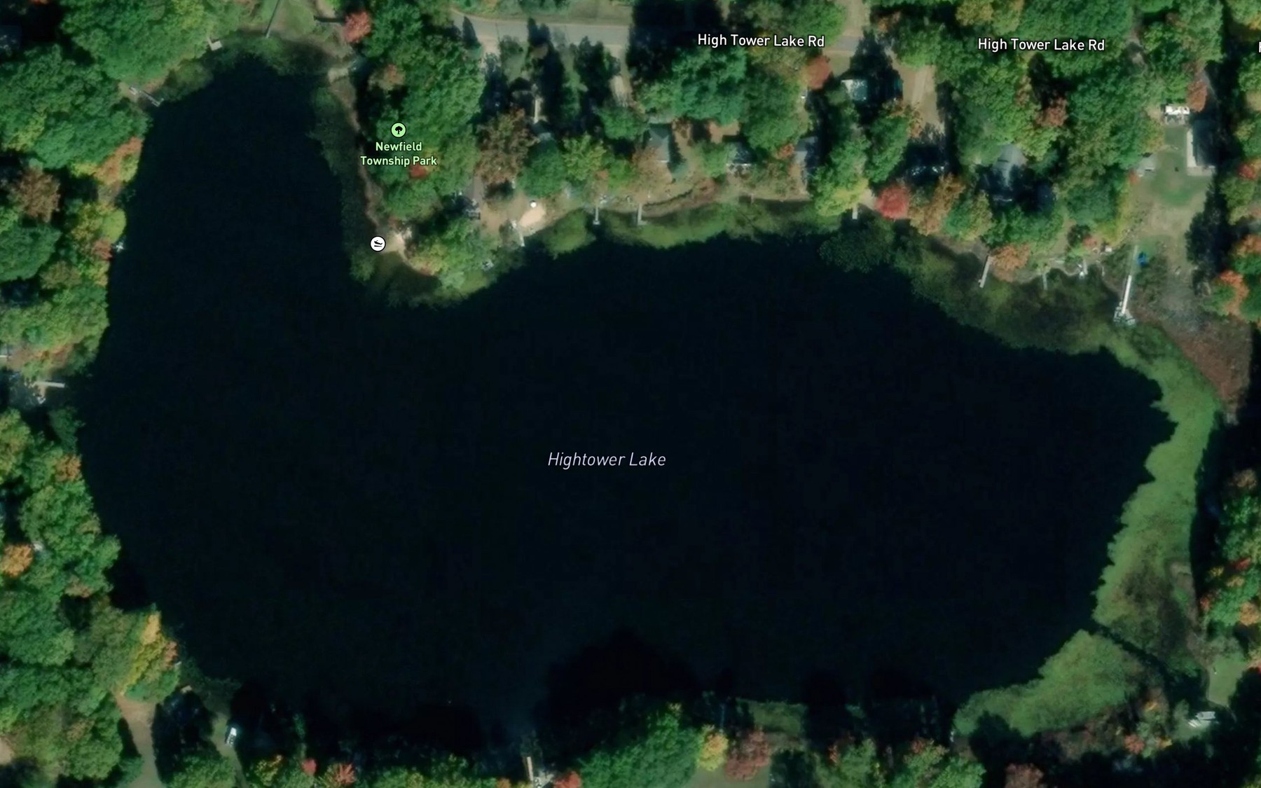 Satellite map of the Hightower Lake
