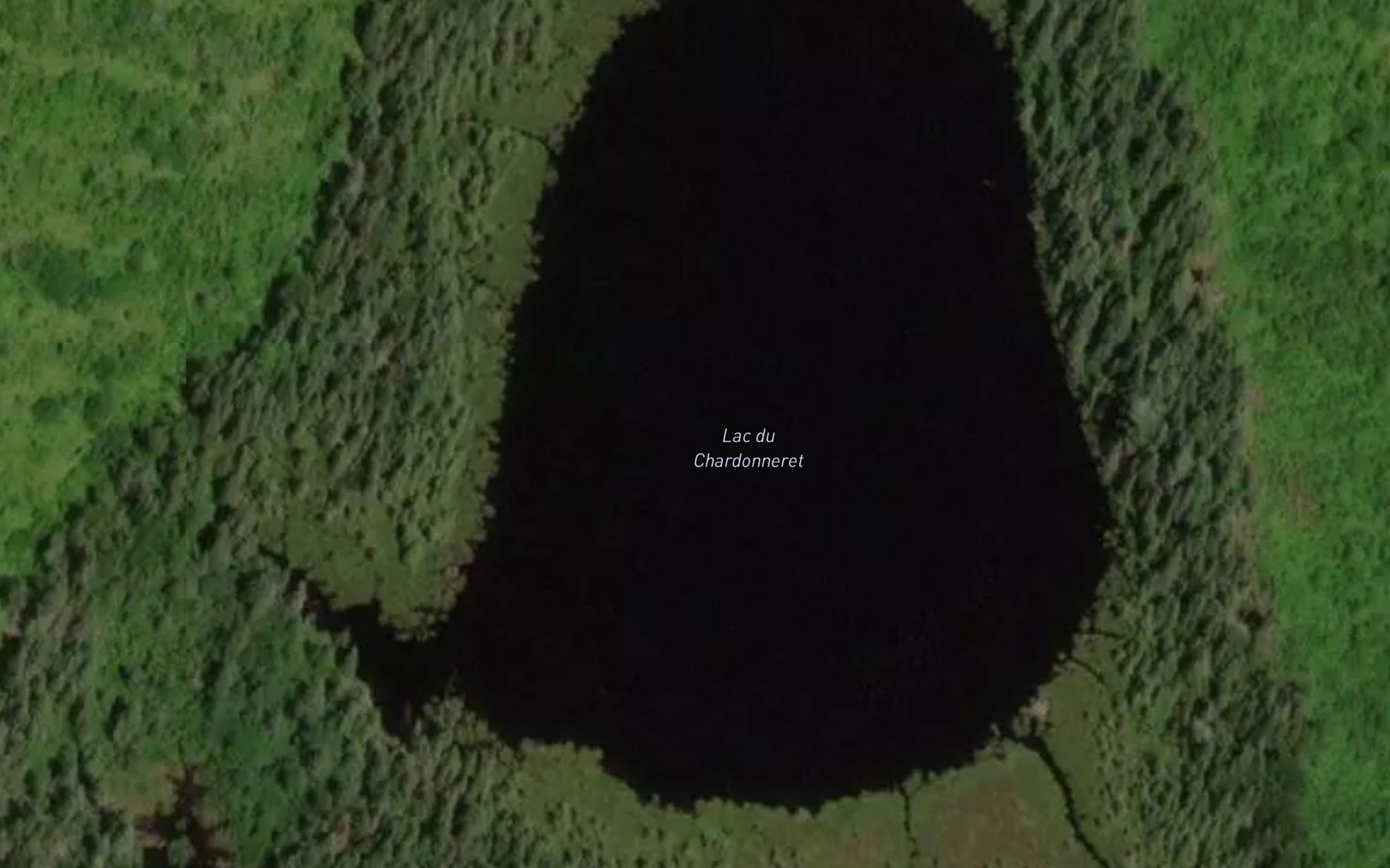 Satellite map of the Lac du Chardonneret