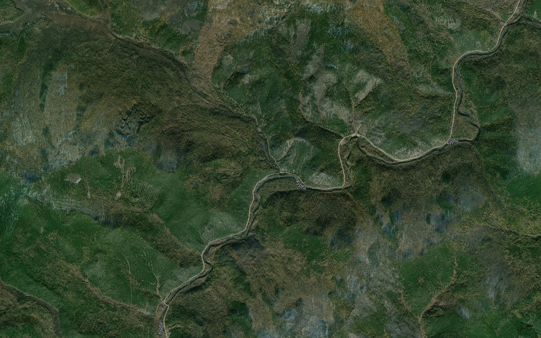 Satellite map of the Khuzhir-Gorkhon