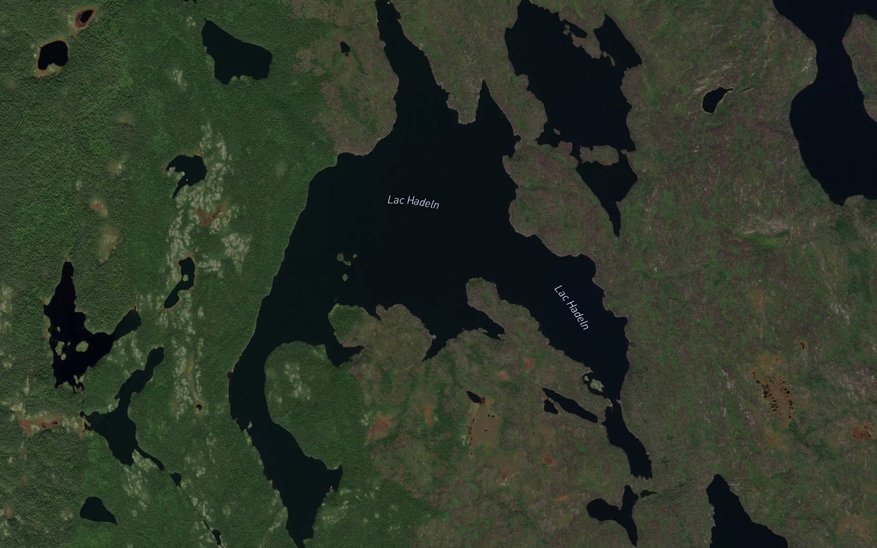 Satellite map of the Lac Hadeln