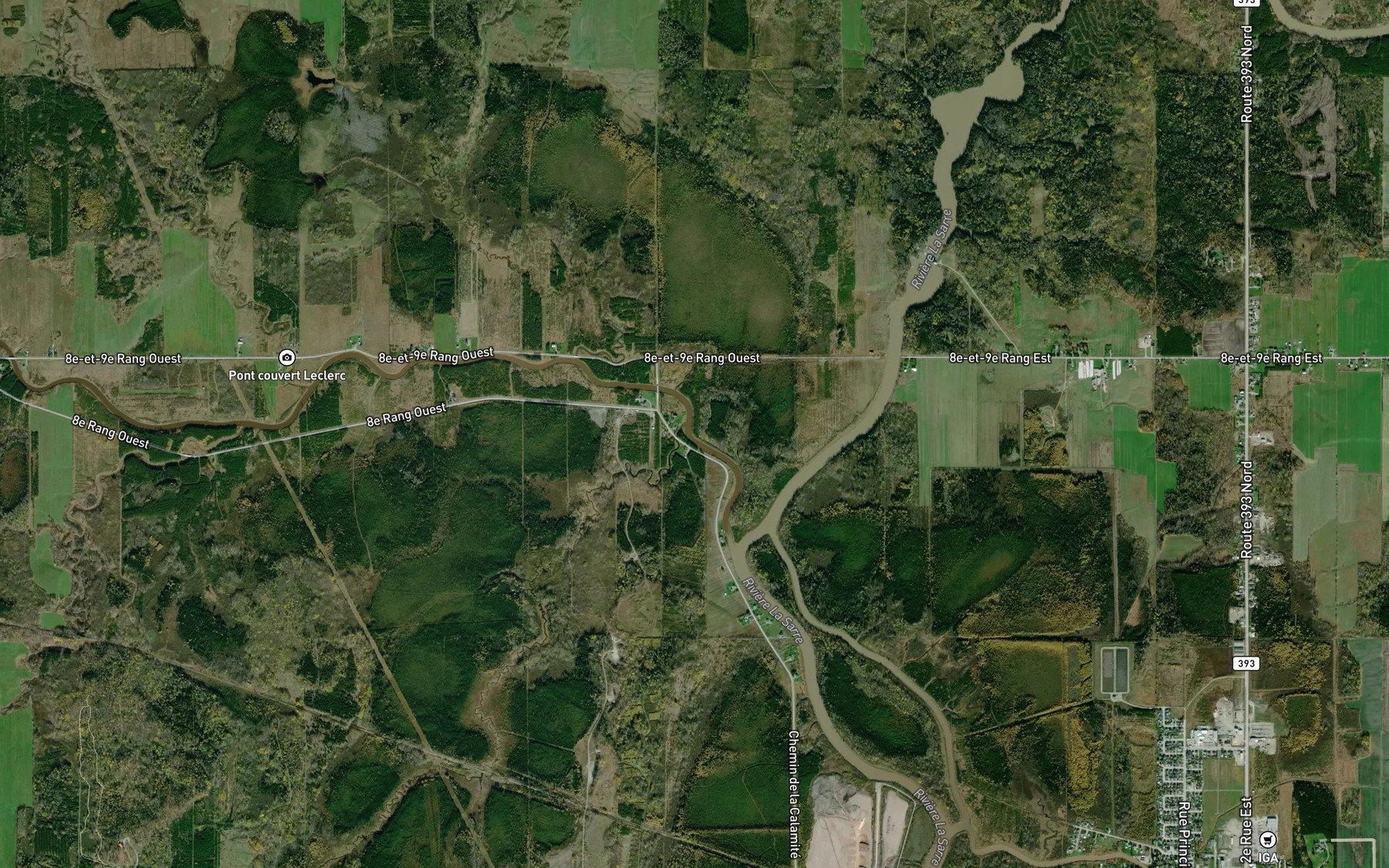 Satellite map of the Decharge du Lac Mance