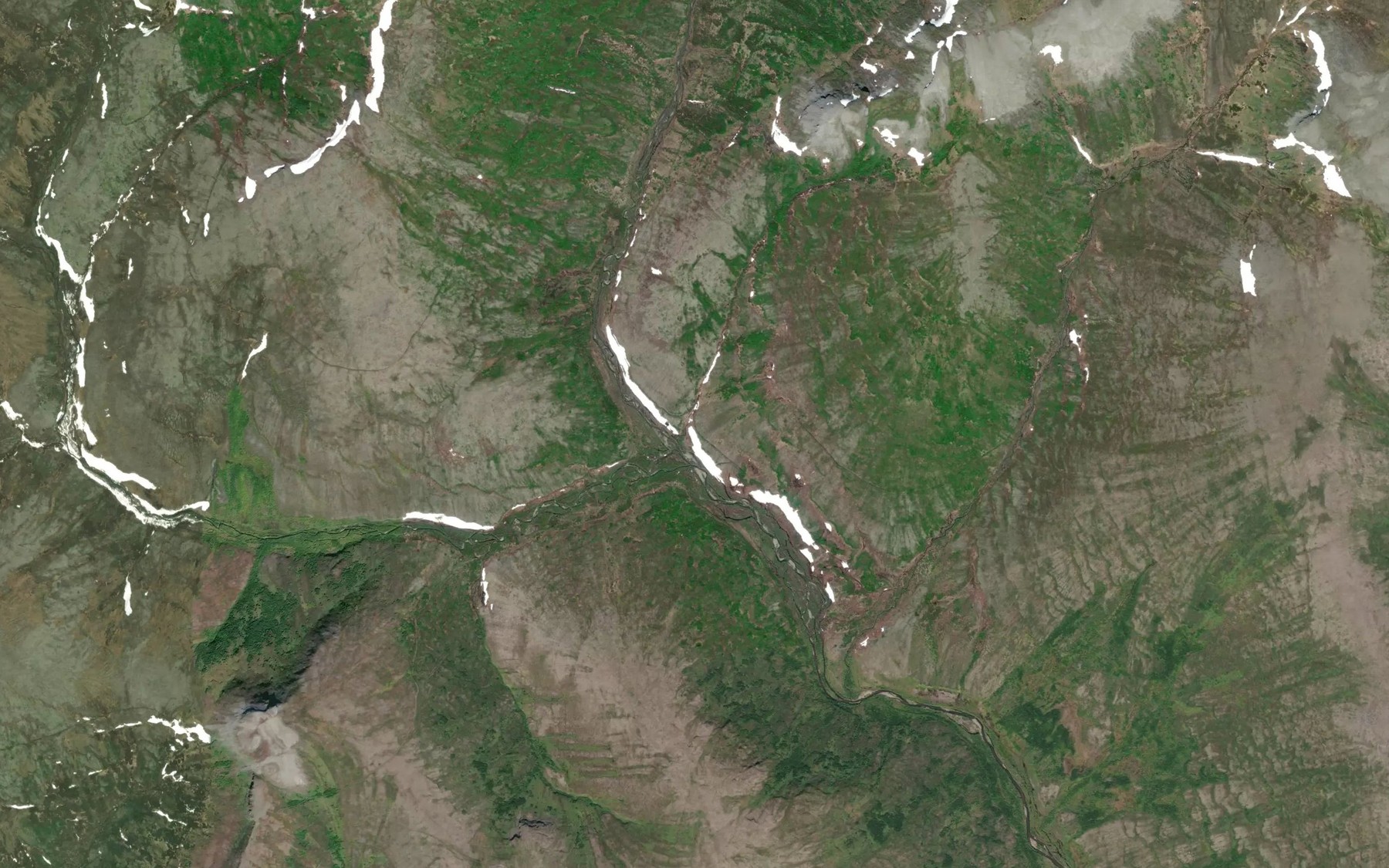 Satellite map of the Bonita Creek