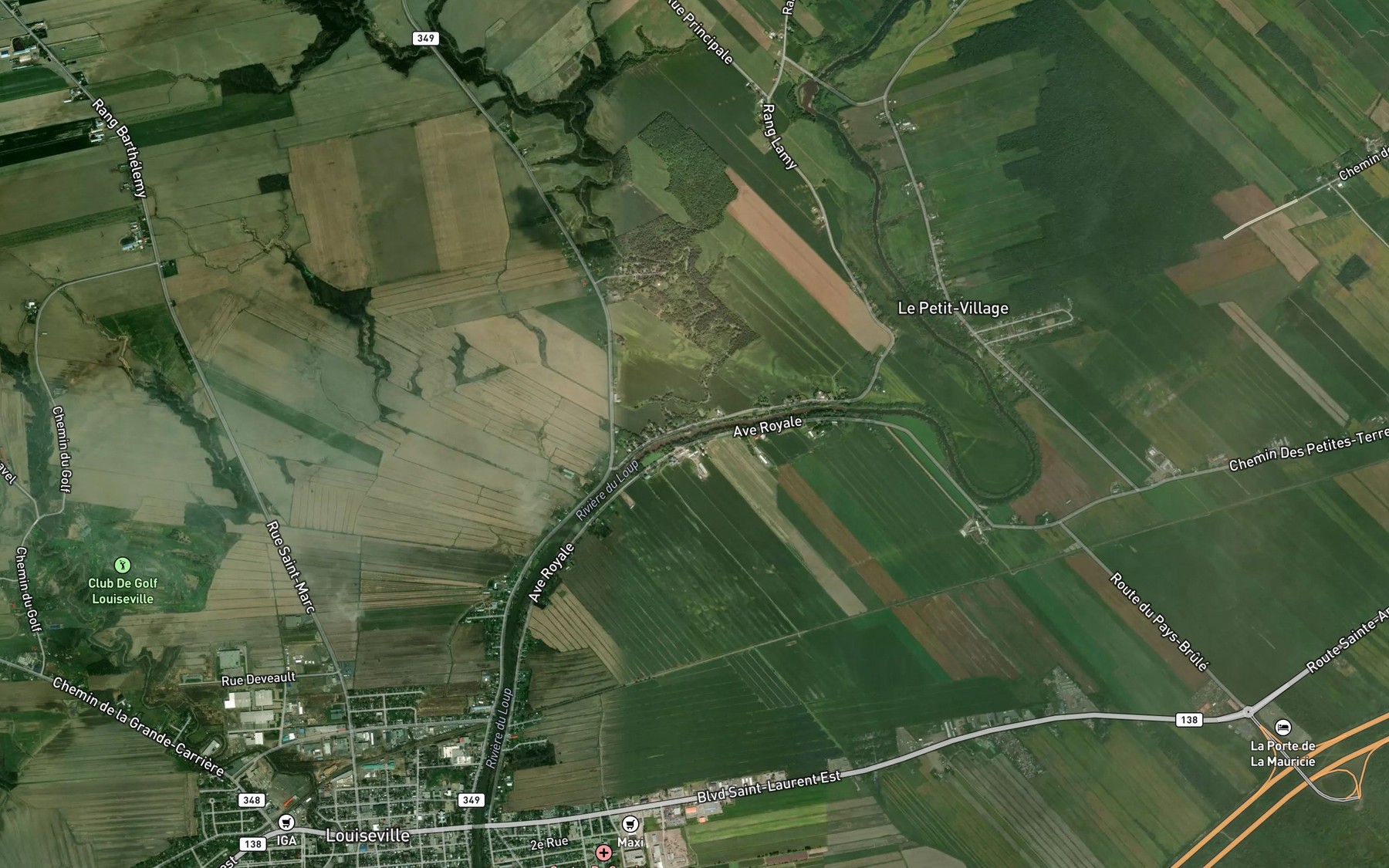 Satellite map of the Riviere Chacoura