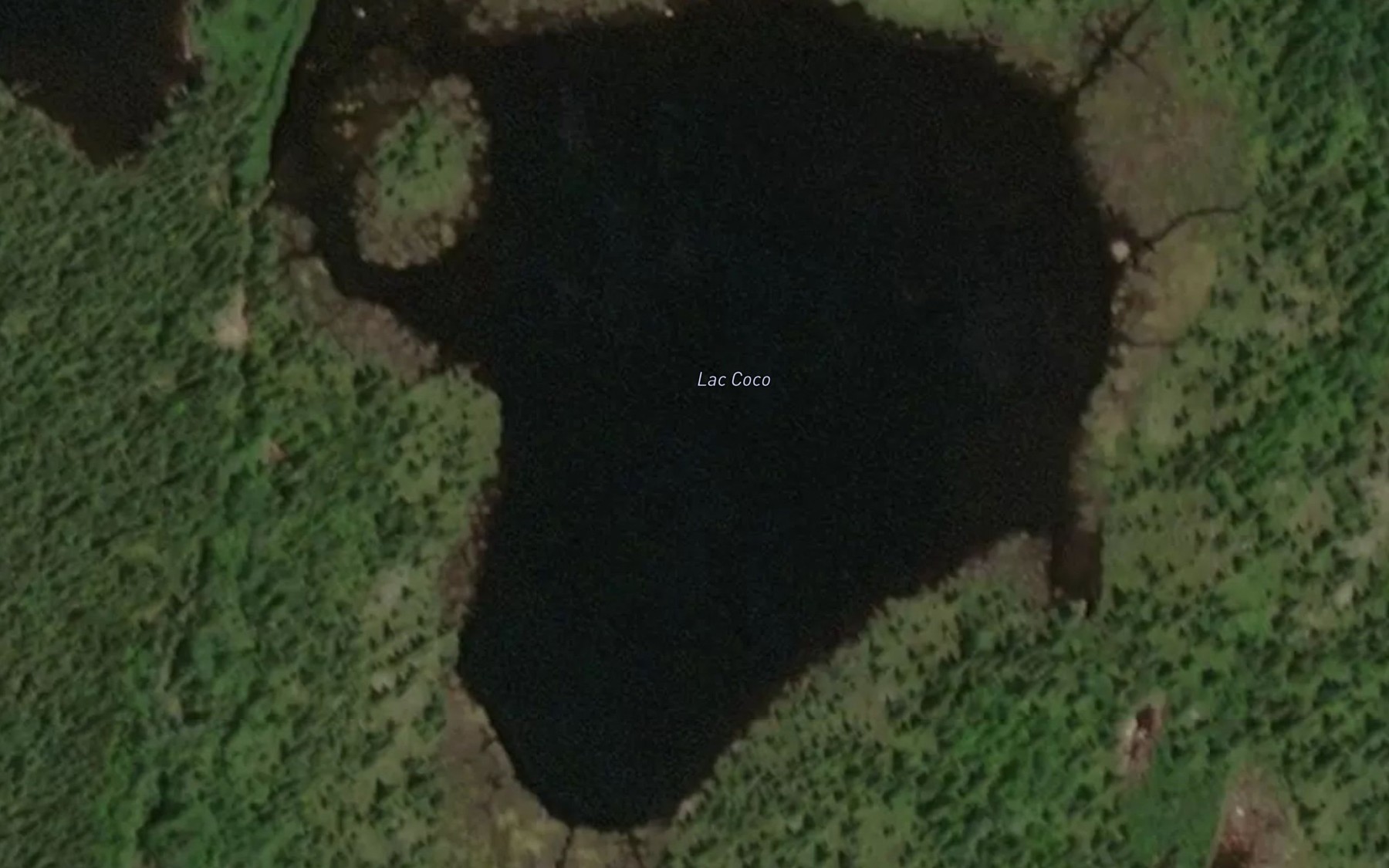 Satellite map of the Lac Coco