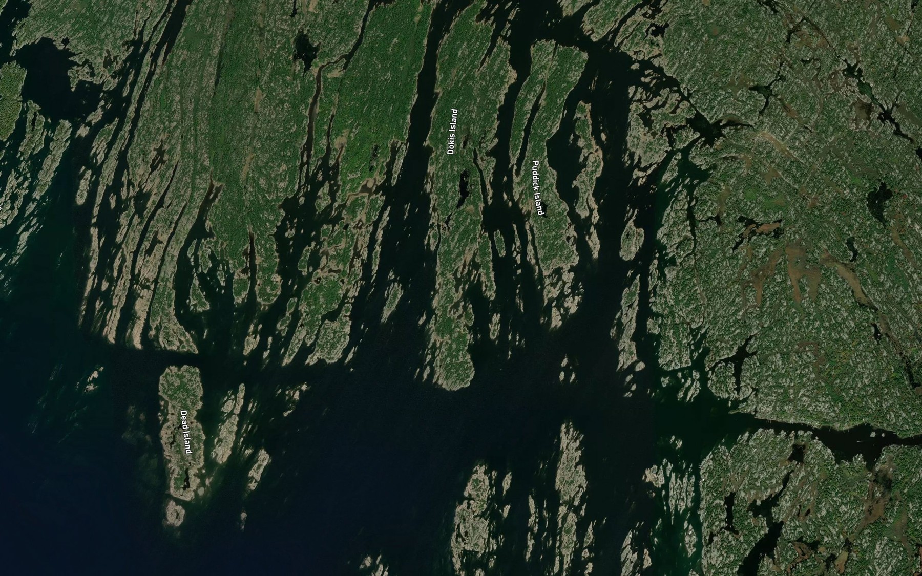 Satellite map of the Moose Bay