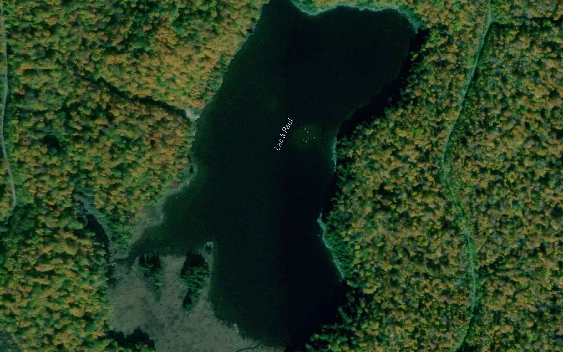 Satellite map of the Lac a Paul