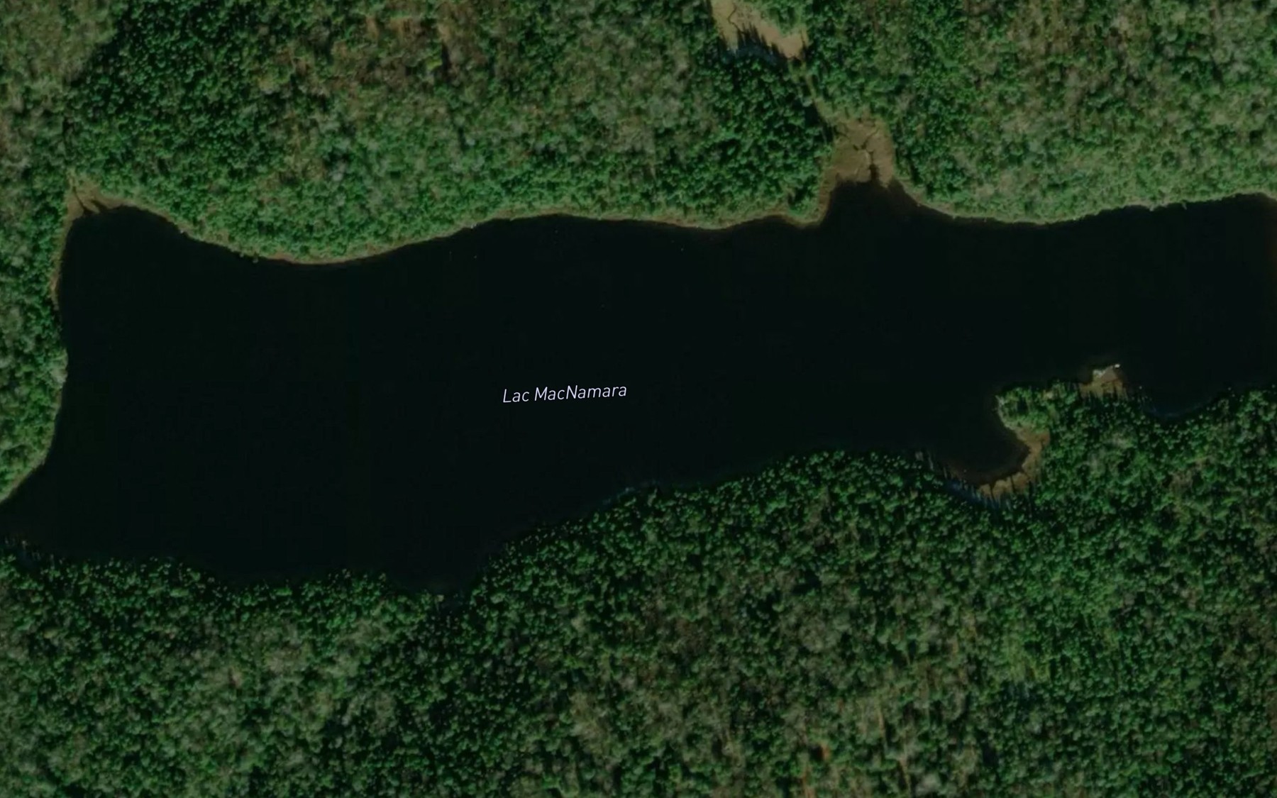 Satellite map of the Lac MacNamara
