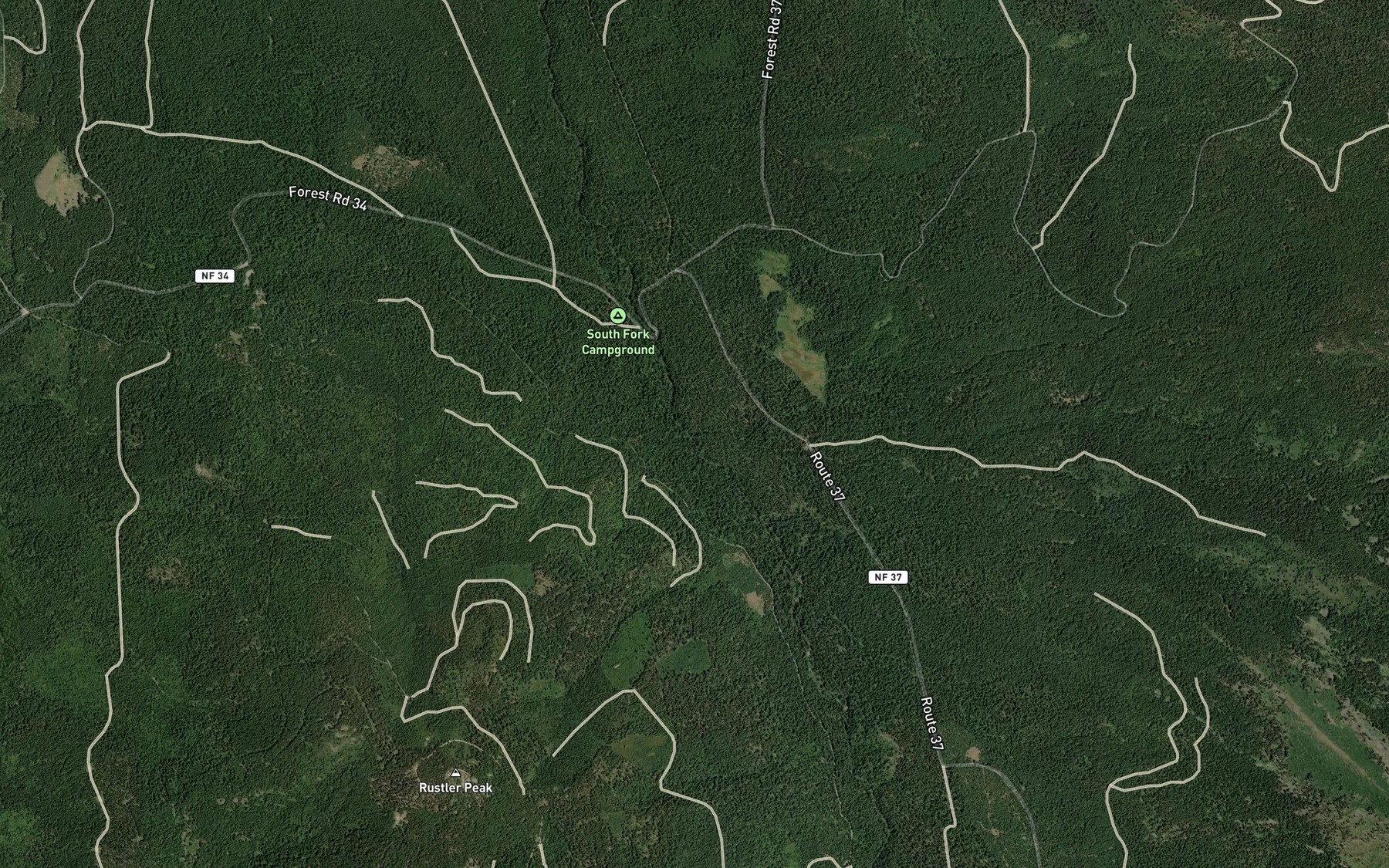 Satellite map of the Big Ben Creek