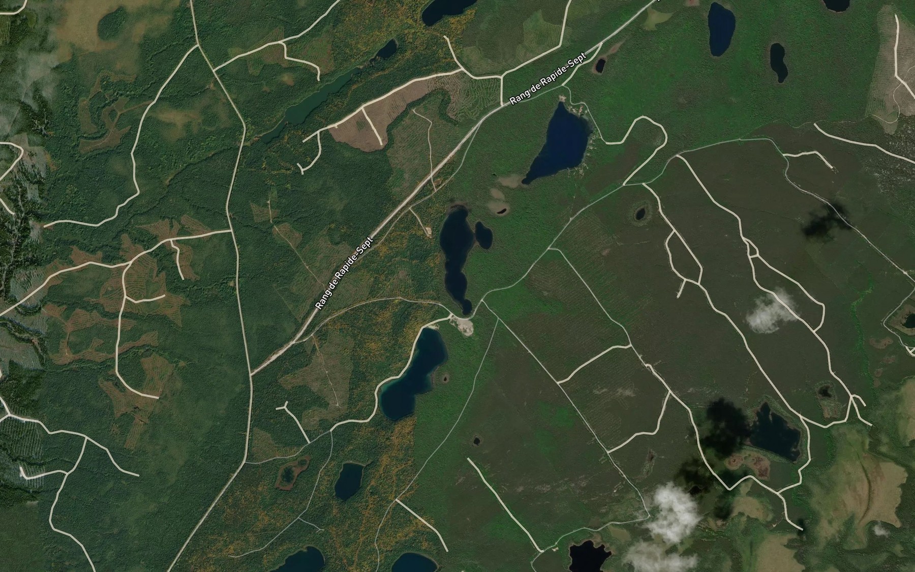 Satellite map of the Lac des Monts