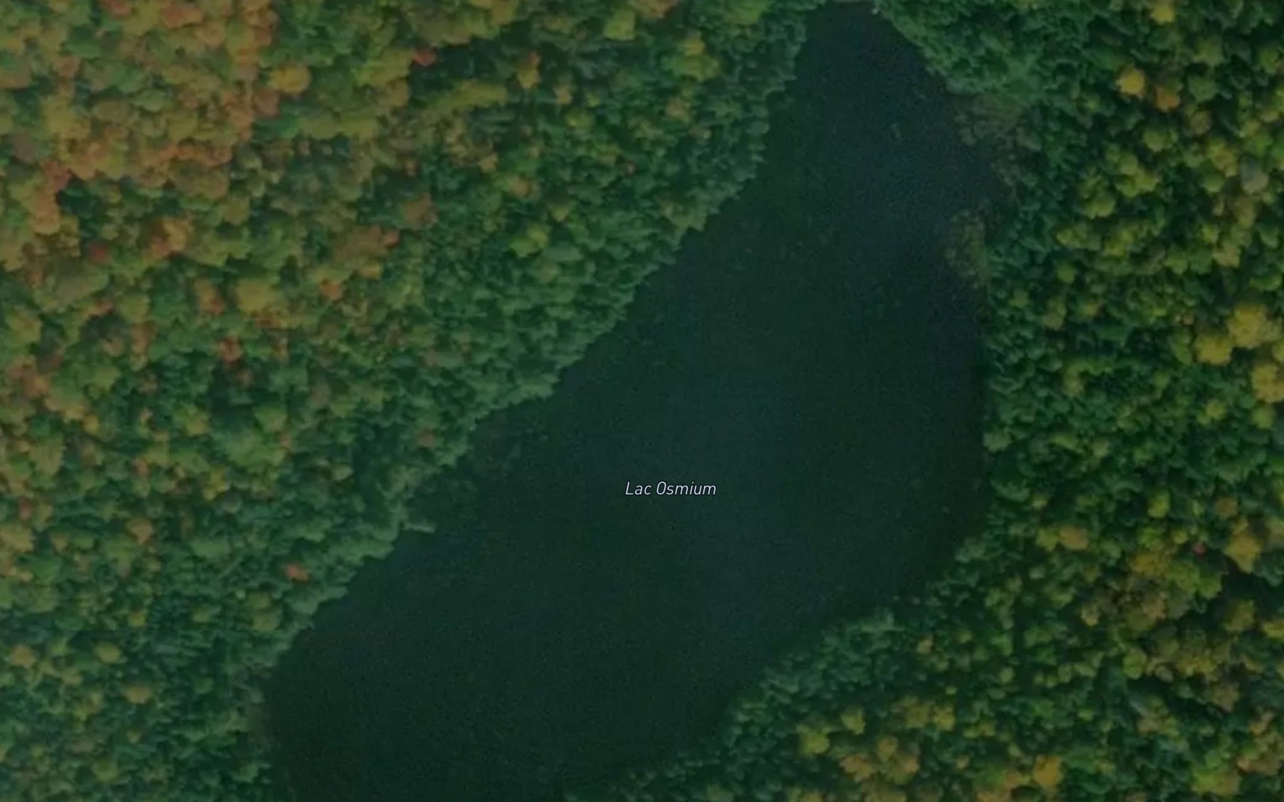 Satellite map of the Lac Osmium