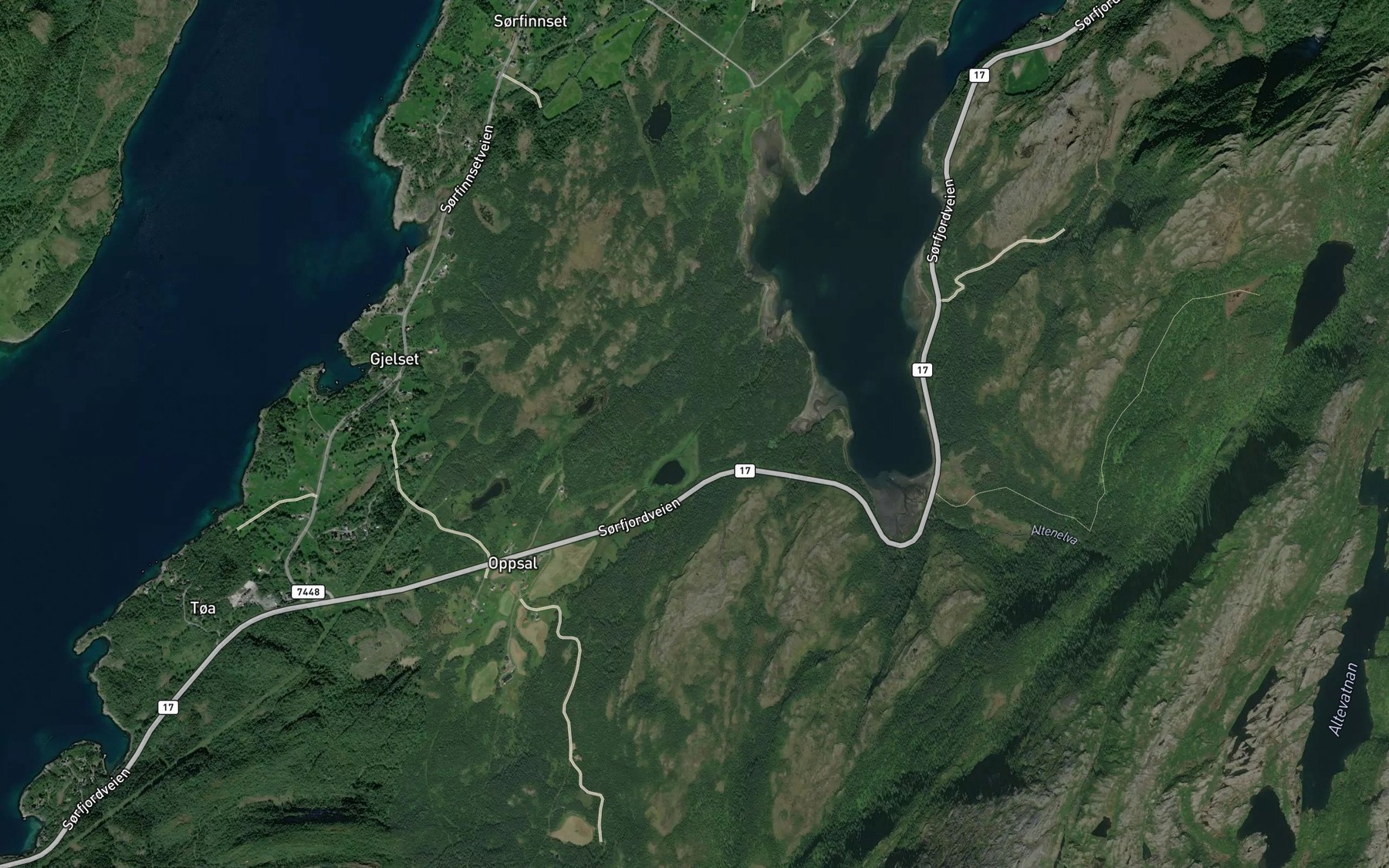Satellite map of the Stemelva