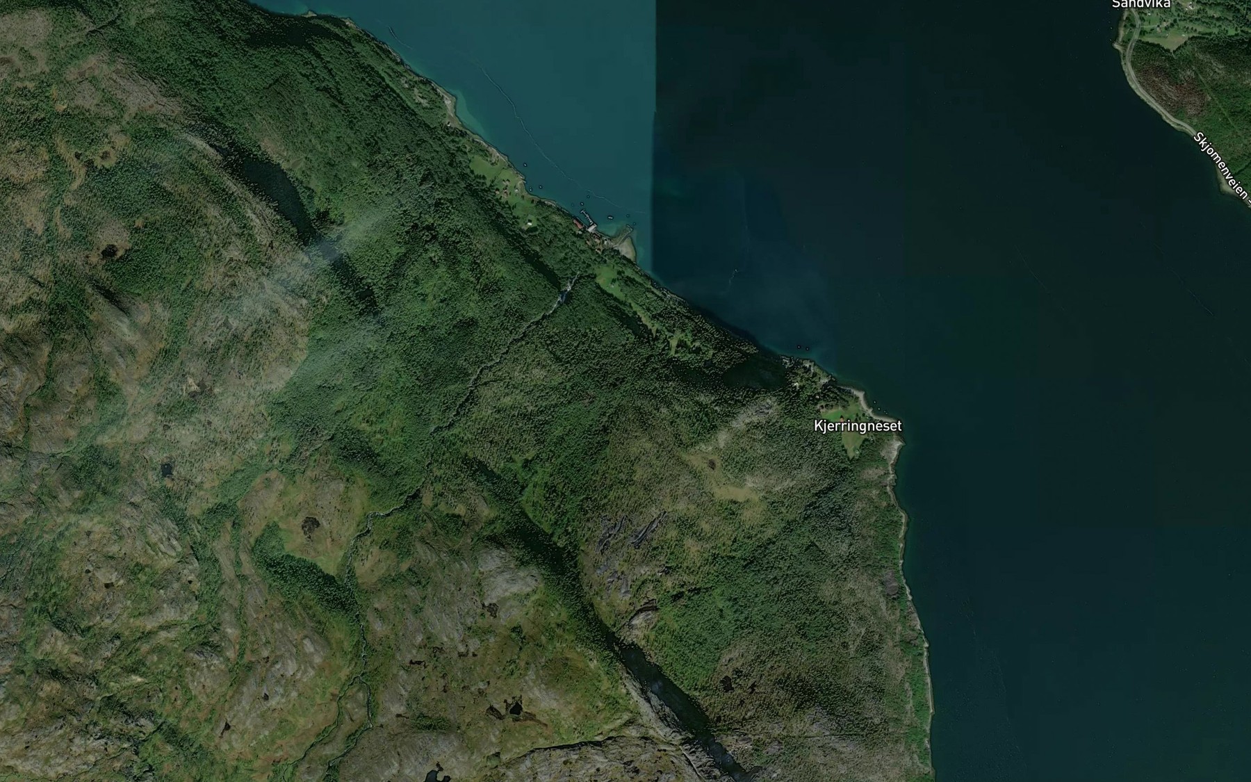 Satellite map of the Kulokkarelva